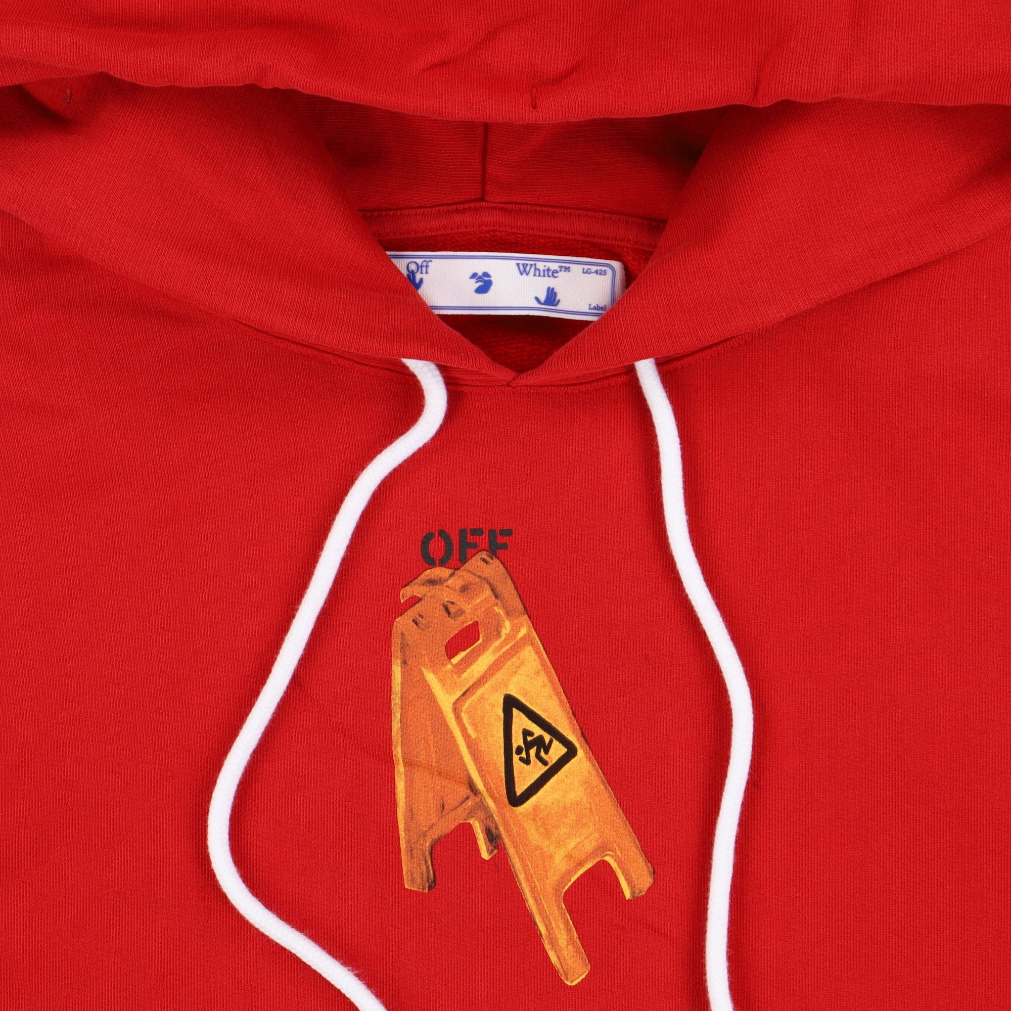 Off-White Red Pascal Skeleton Arrows Hoodie Size US M / EU 48-50 / 2 - 3 Thumbnail