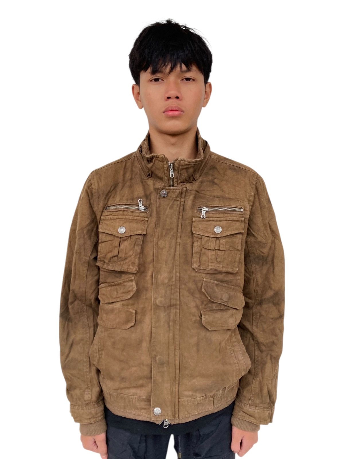 2000s In The Attic - Multipocket Wooden Jacket