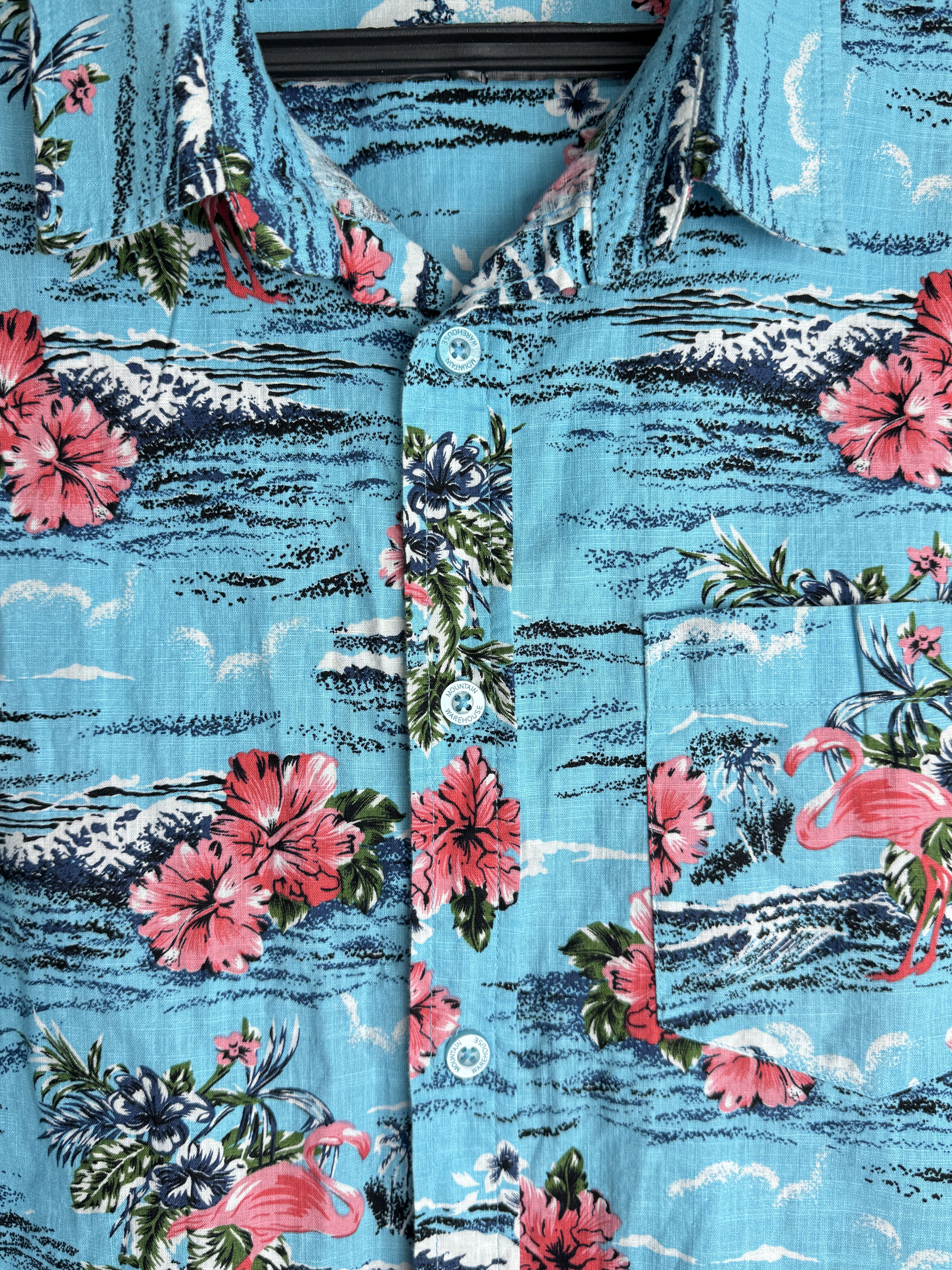 Other MOUNTAIN WAREHOUSE men’s Hawaiian cotton button up shirt Size US XL / EU 56 / 4 - 9 Thumbnail