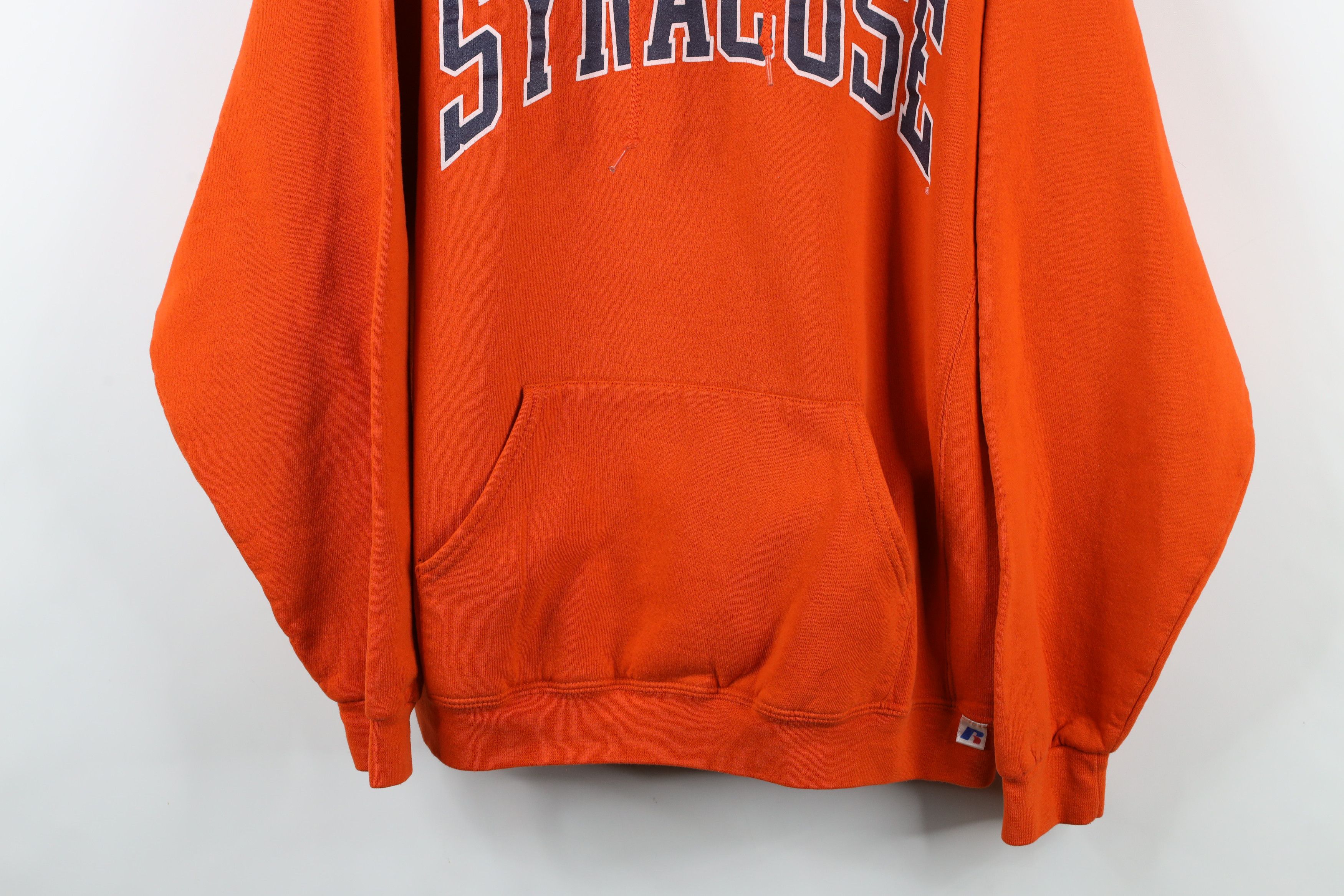 Russell Athletic Vintage 90s Russell Athletic Syracuse University Hoodie Size US XL / EU 56 / 4 - 3 Thumbnail