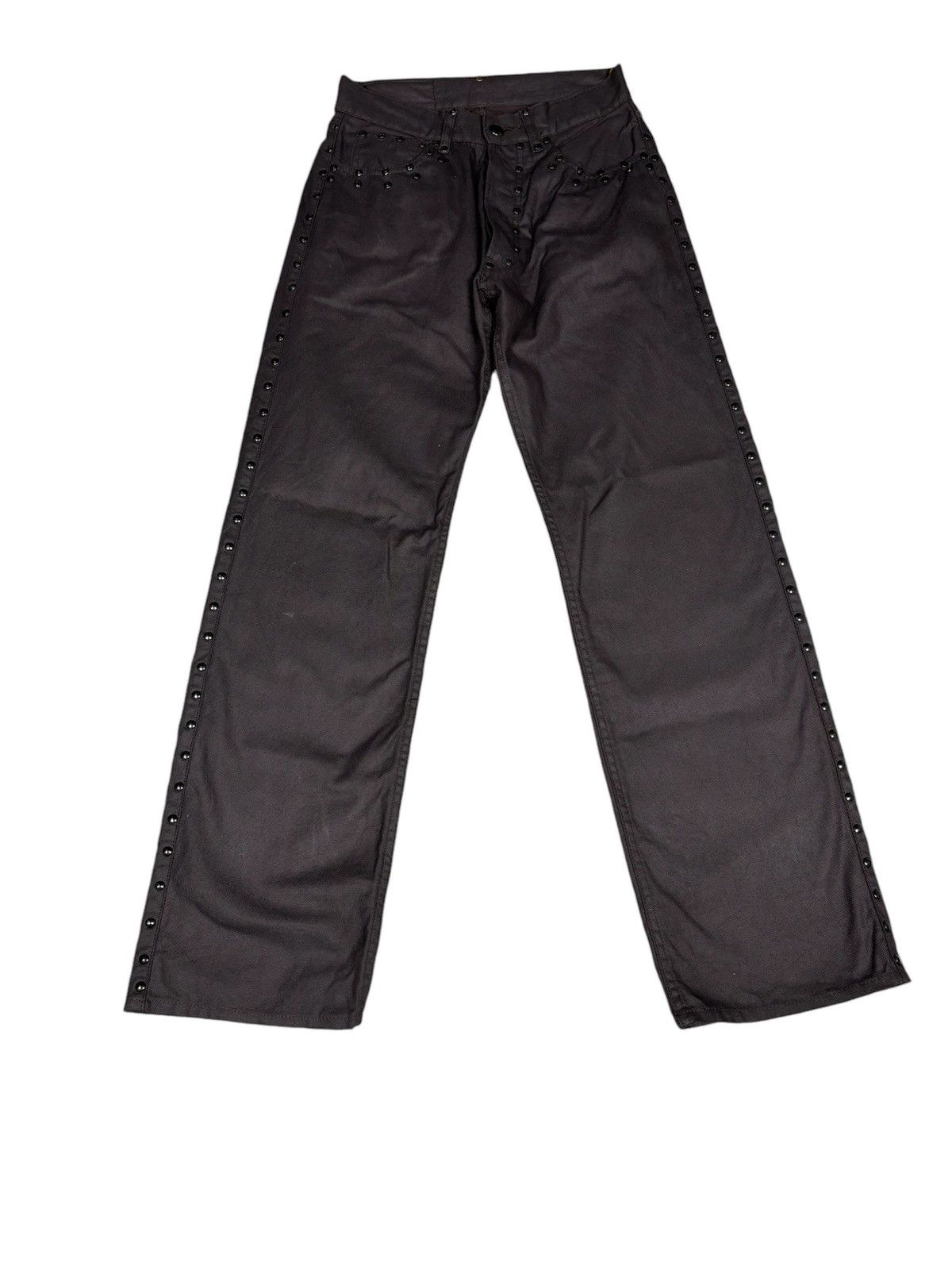 Designer × Japanese Brand × Yoshiyuki Konishi Yoshiyuki Konishi Stud Wax Pants. S0374 Size US 27 - 1 Thumbnail