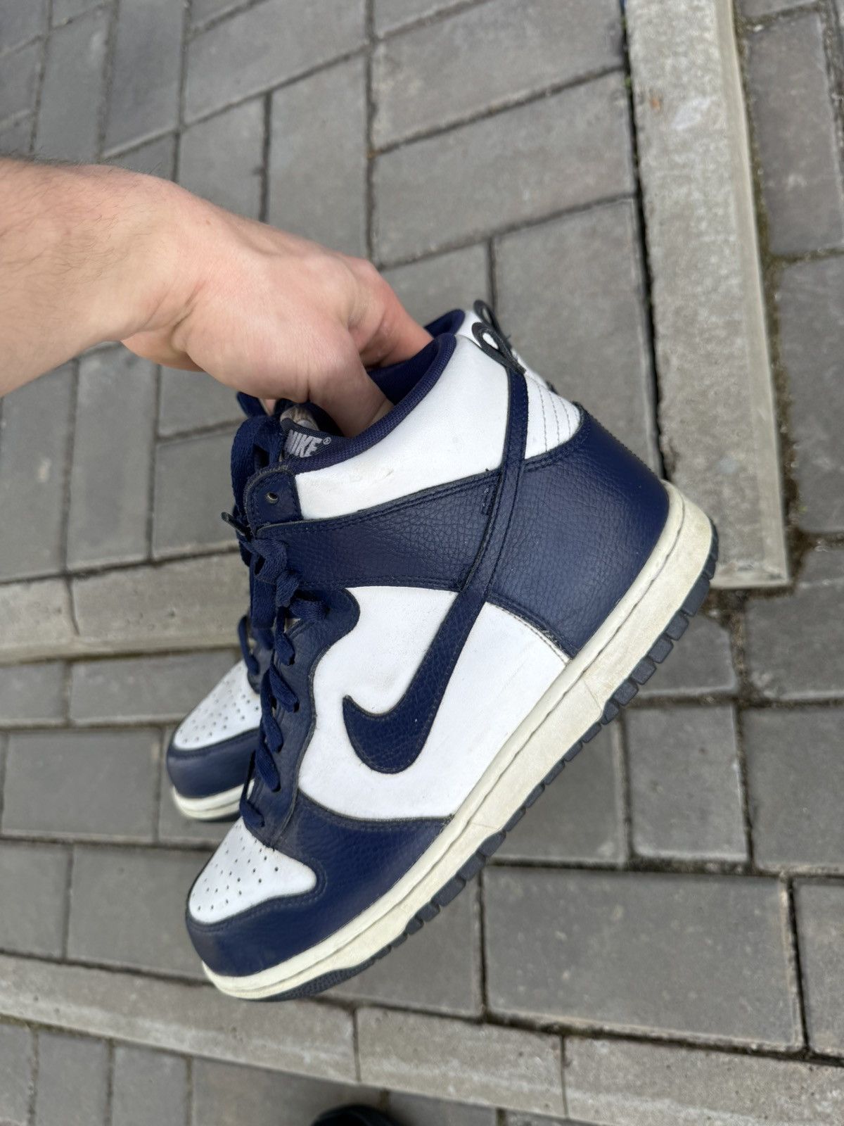 Nike Vintage Nike Dunk High “White / Binary Blue” Sneakers Size US 8 / EU 41 - 2 Thumbnail