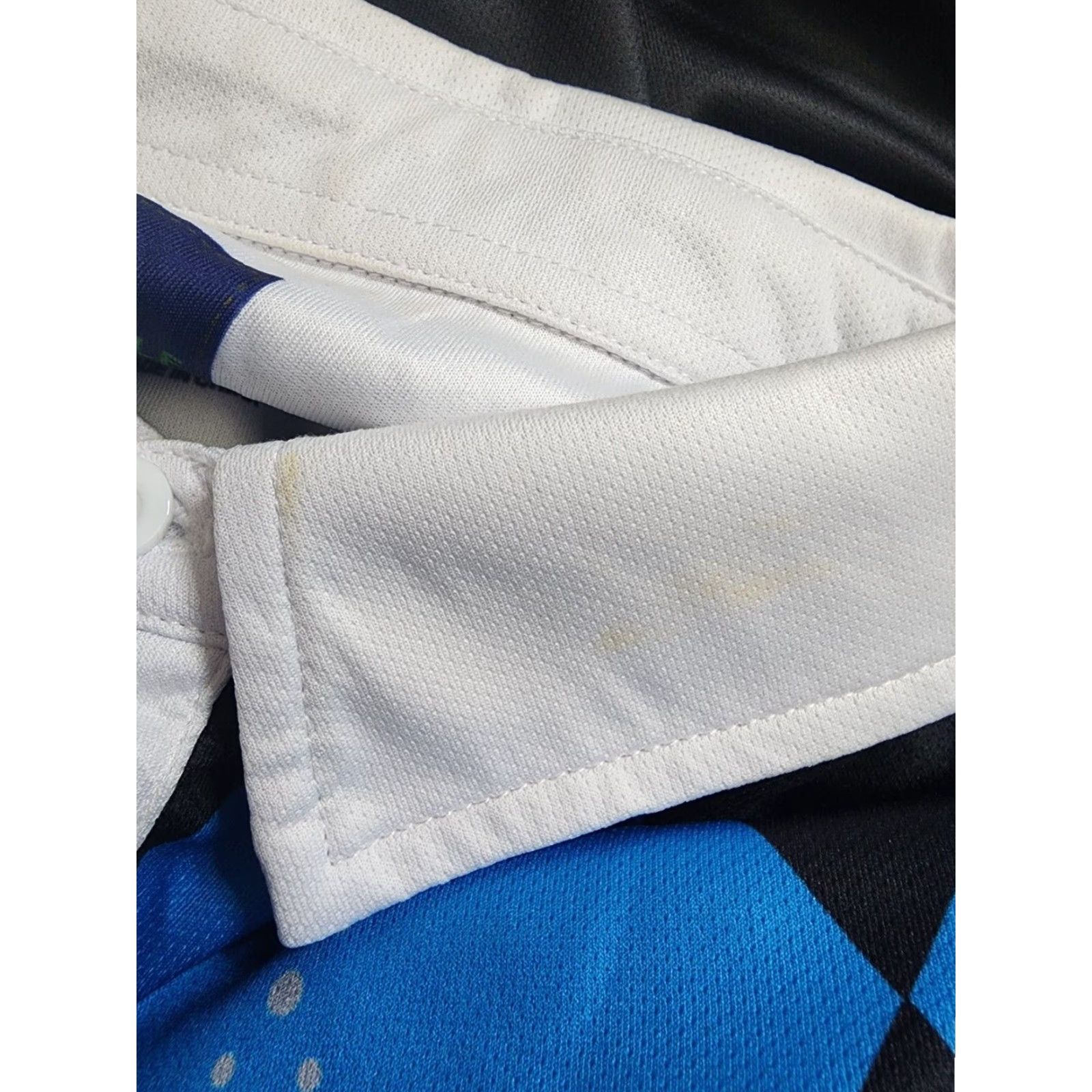 Vintage Mens XL Ready Golf Polo Shirt Blue Argyle Distressed Size US XL / EU 56 / 4 - 6 Thumbnail