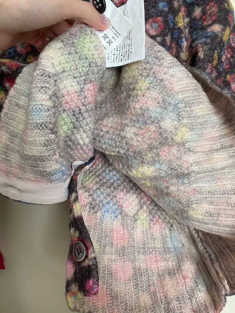 Comme des Garcons Comme Des Garcons Floral Pure Wool Sweater Size S / US 4 / IT 40 - 6 Thumbnail