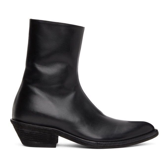 Haider Ackermann Haider Ackermann FW20 Evening Boots in Black Size 