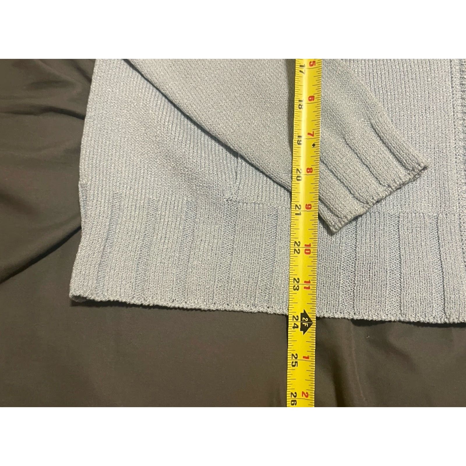 St. John St. John Sport Jacket Knit Zip-Up Wool Blend Light Blue Made In USA - Women's Large Size L / US 10 / IT 46 - 2 Thumbnail