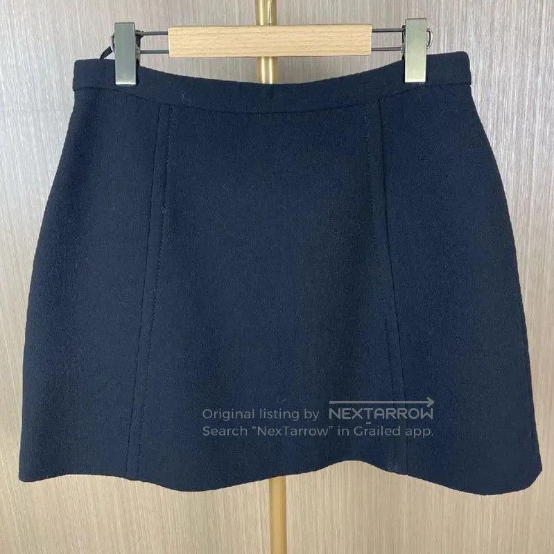 Miu Miu Miu Miu Black Wool Women’s Skirt . Size 33" - 2 Thumbnail
