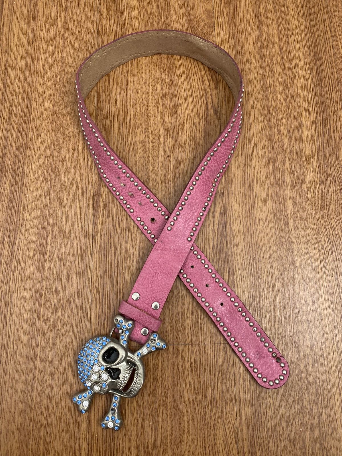 If Six Was Nine Skull crystal studded belt Size ONE SIZE - 1 Thumbnail