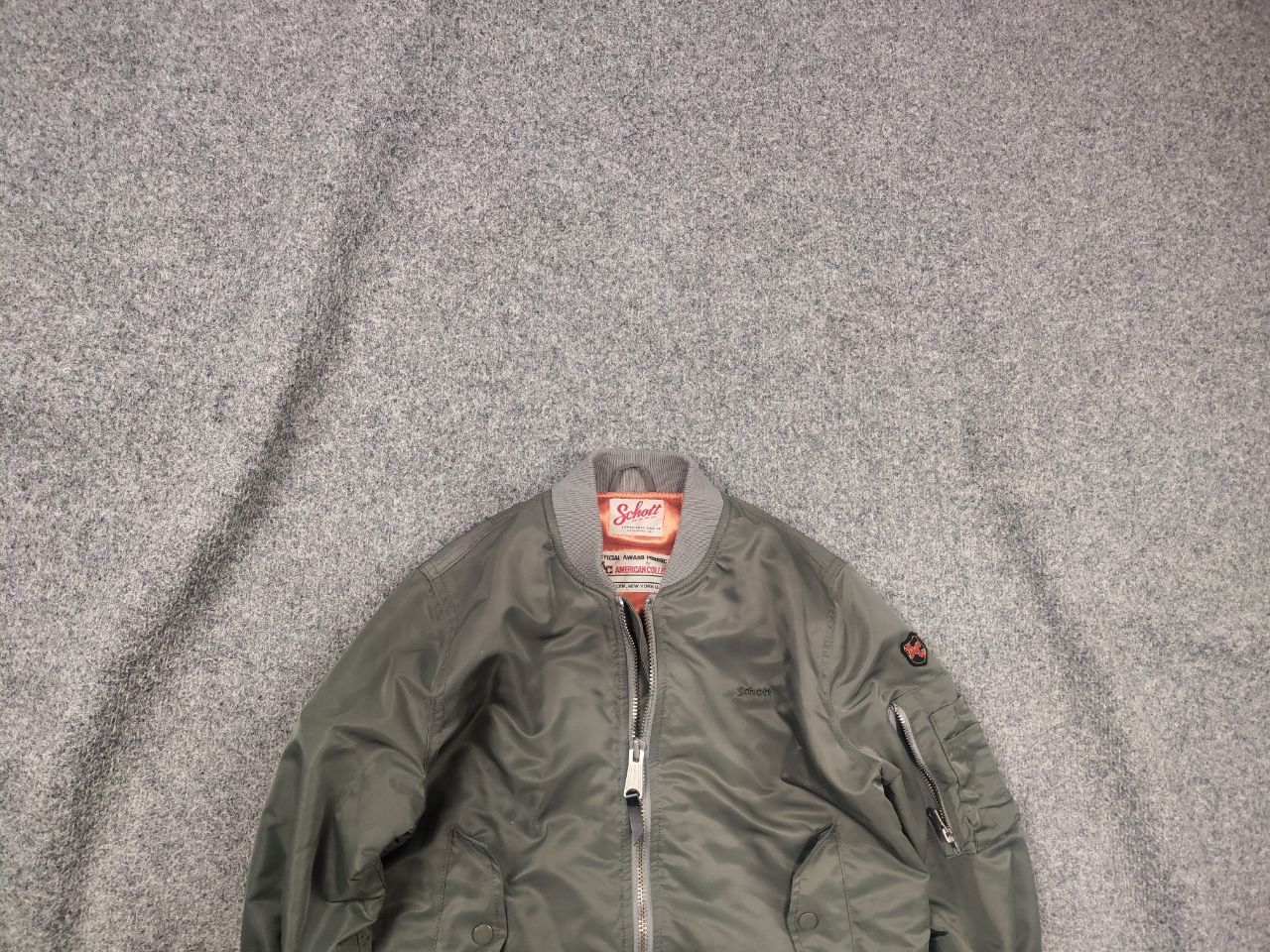 Schott Schott NYC Vintage American College Bomber Jacket Military Size L / US 10 / IT 46 - 1 Thumbnail