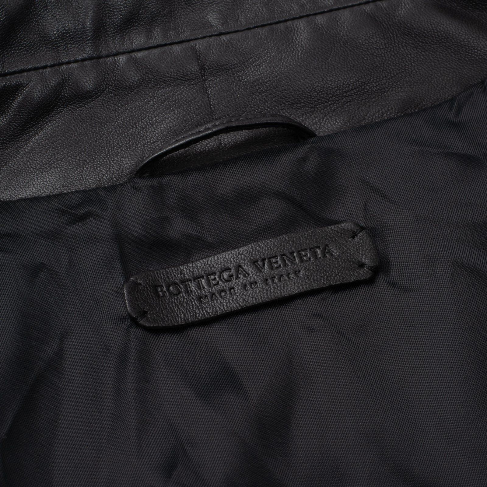 Bottega Veneta BOTTEGA VENETA Black Sheepskin Leather Blouson Jacket Size US M / EU 48-50 / 2 - 5 Thumbnail