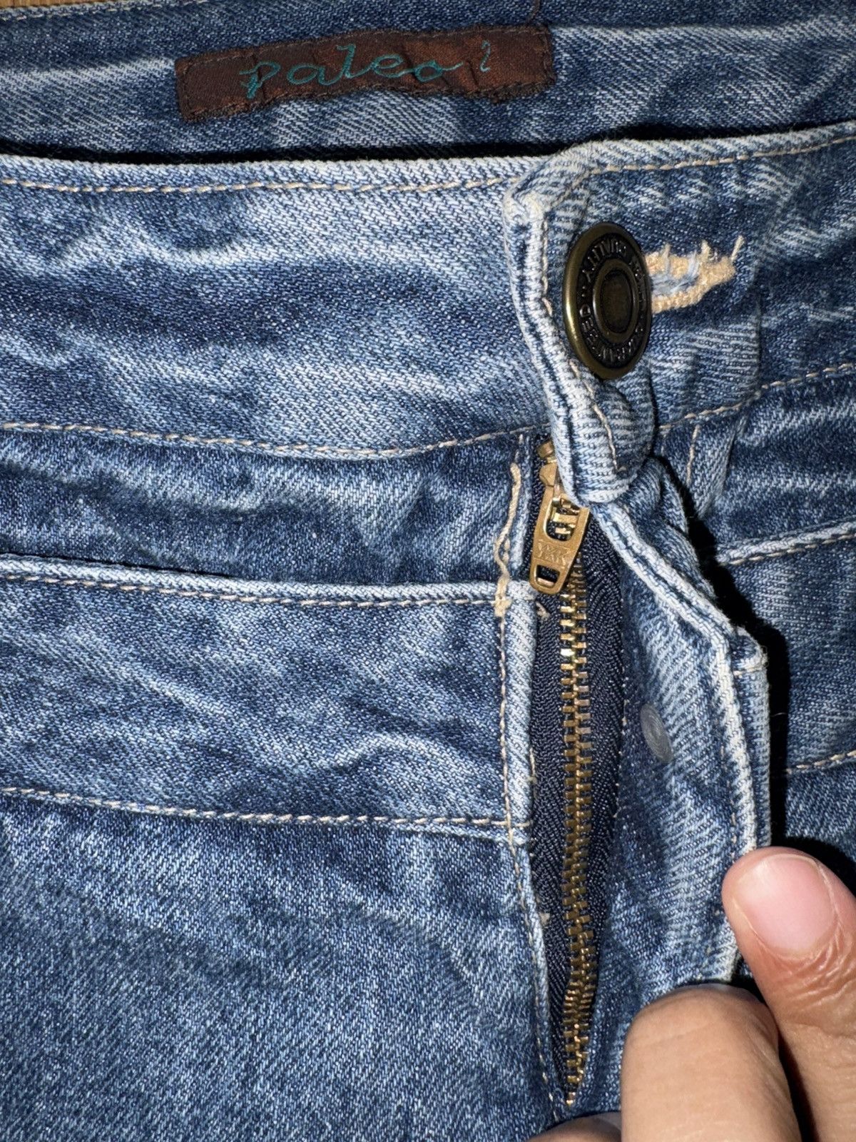 Japanese Brand Japanese brnd paleco 2 x double waisted denim jeans Size US 35 - 4 Thumbnail