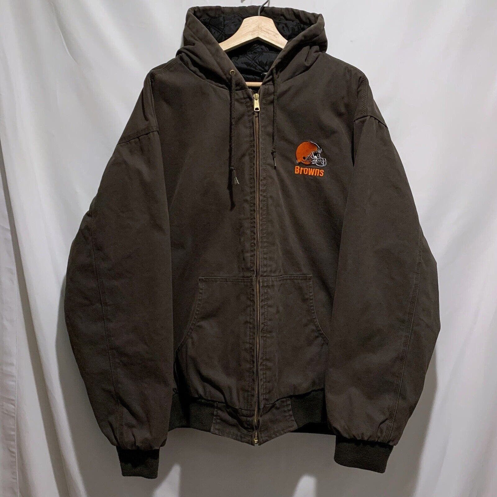 Vintage Vintage Cleveland Browns Work Jacket 2XL XXL Brown ...