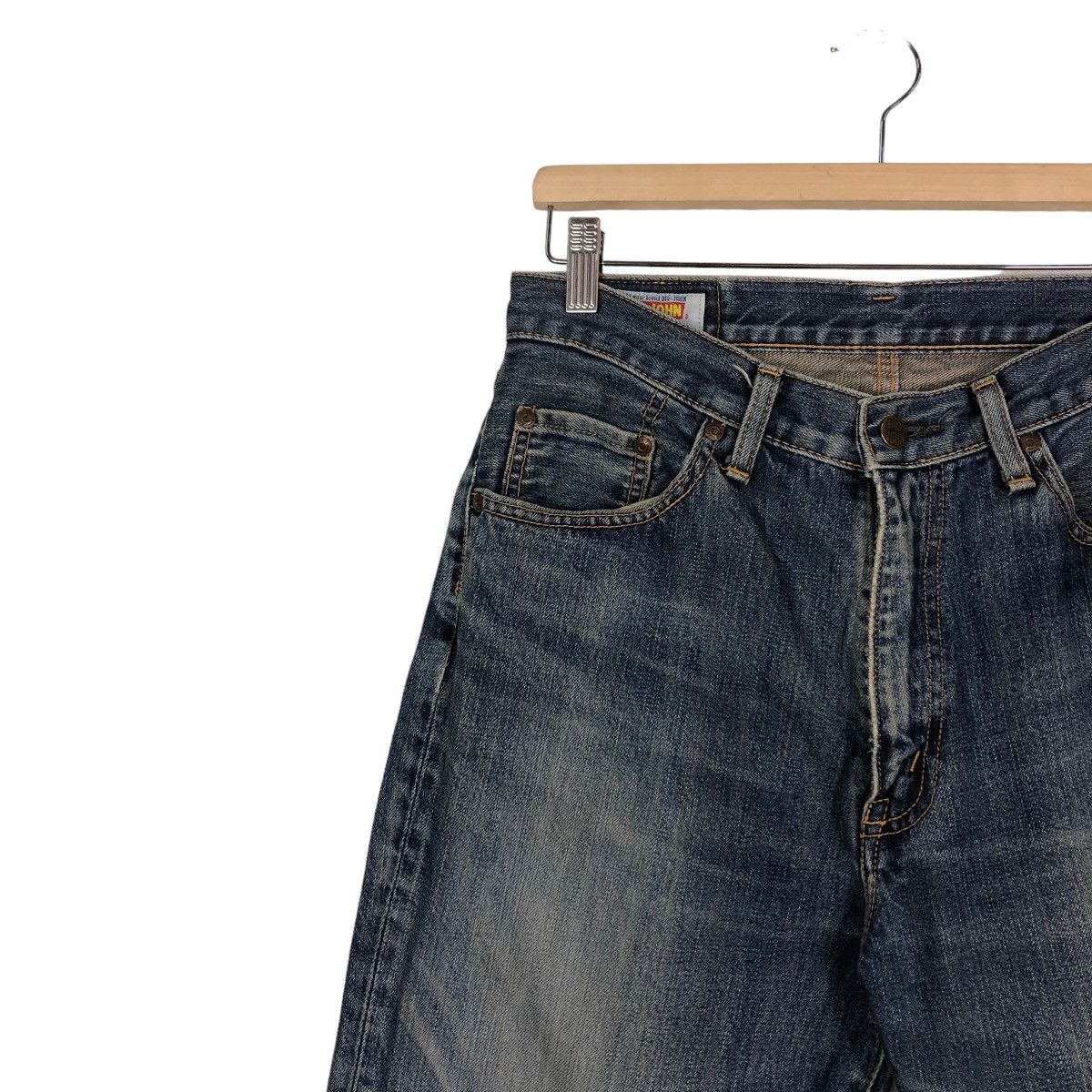 Japanese Brand 🔥Vintage Denim Jeans Big John Issey Miyake Size US 30 / EU 46 - 7 Thumbnail