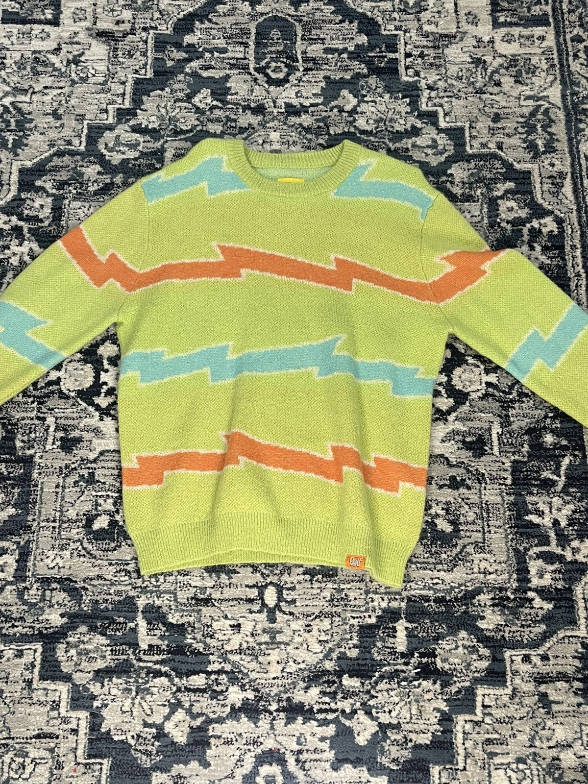 Golf Wang Golf Wang Electric Striped Sweatshirt Size US XL / EU 56 / 4 - 1 Thumbnail