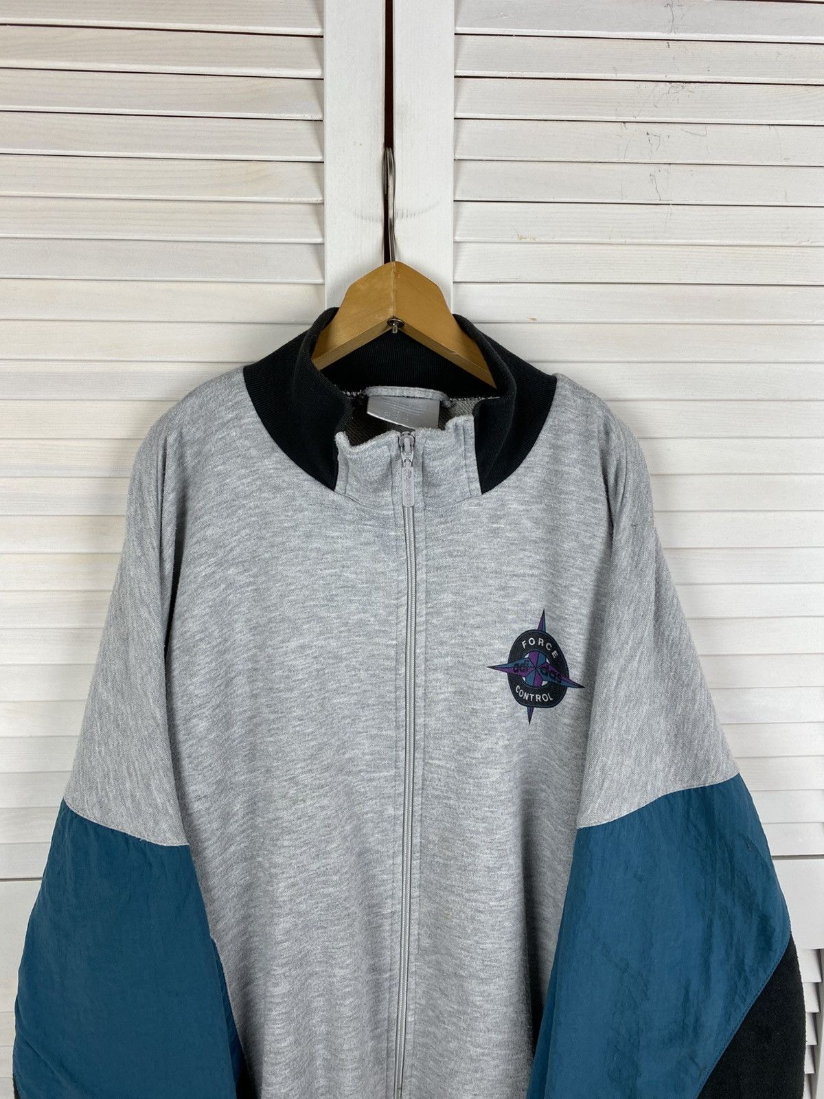 Adidas Vintage 90s Adidas Champ Force Control Zip Jacket Trefoil Size US XL / EU 56 / 4 - 3 Thumbnail