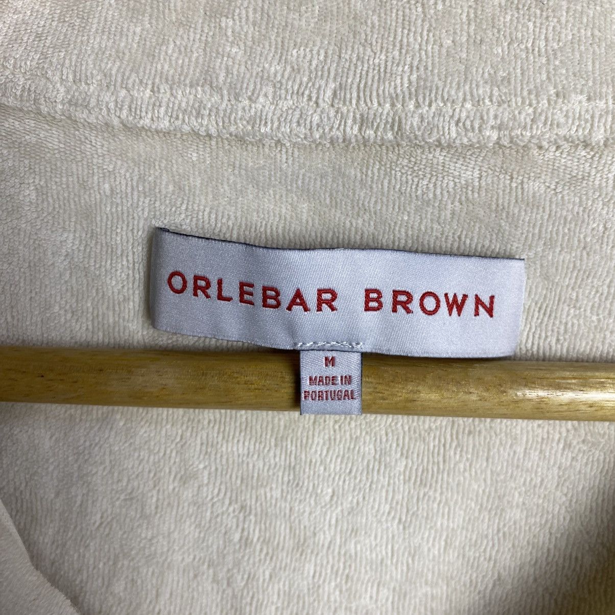 Orlebar Brown Orlebar Brown Mens White Terry Short Sleeve Polo Shirt Size US M / EU 48-50 / 2 - 7 Thumbnail