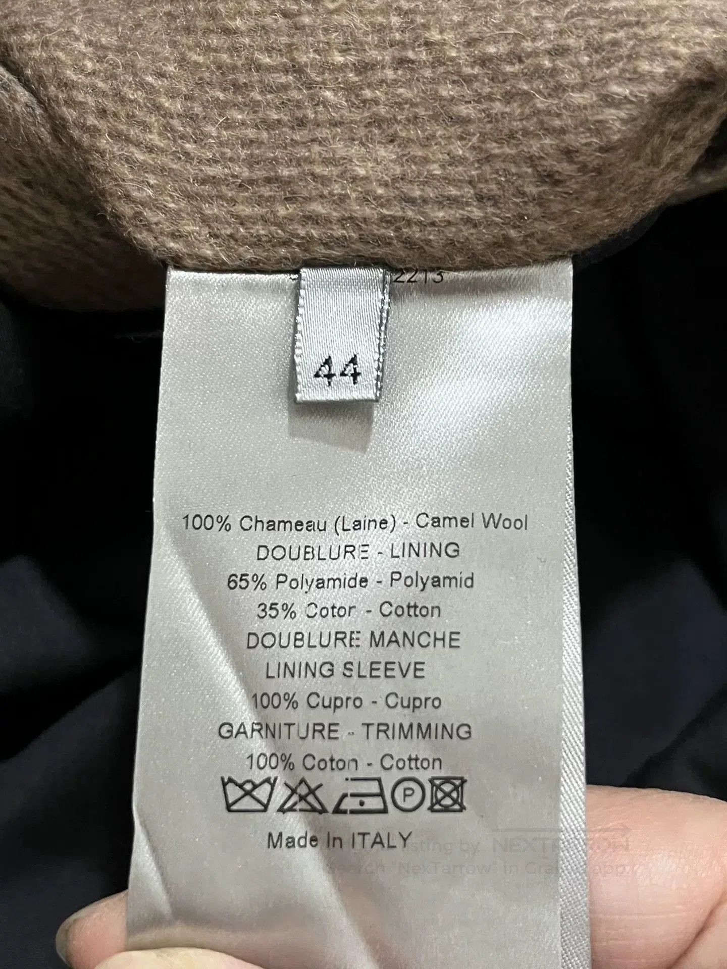 Dior Dior Men's Camel Hair Double-Breasted Coat. Size US M / EU 48-50 / 2 - 5 Thumbnail