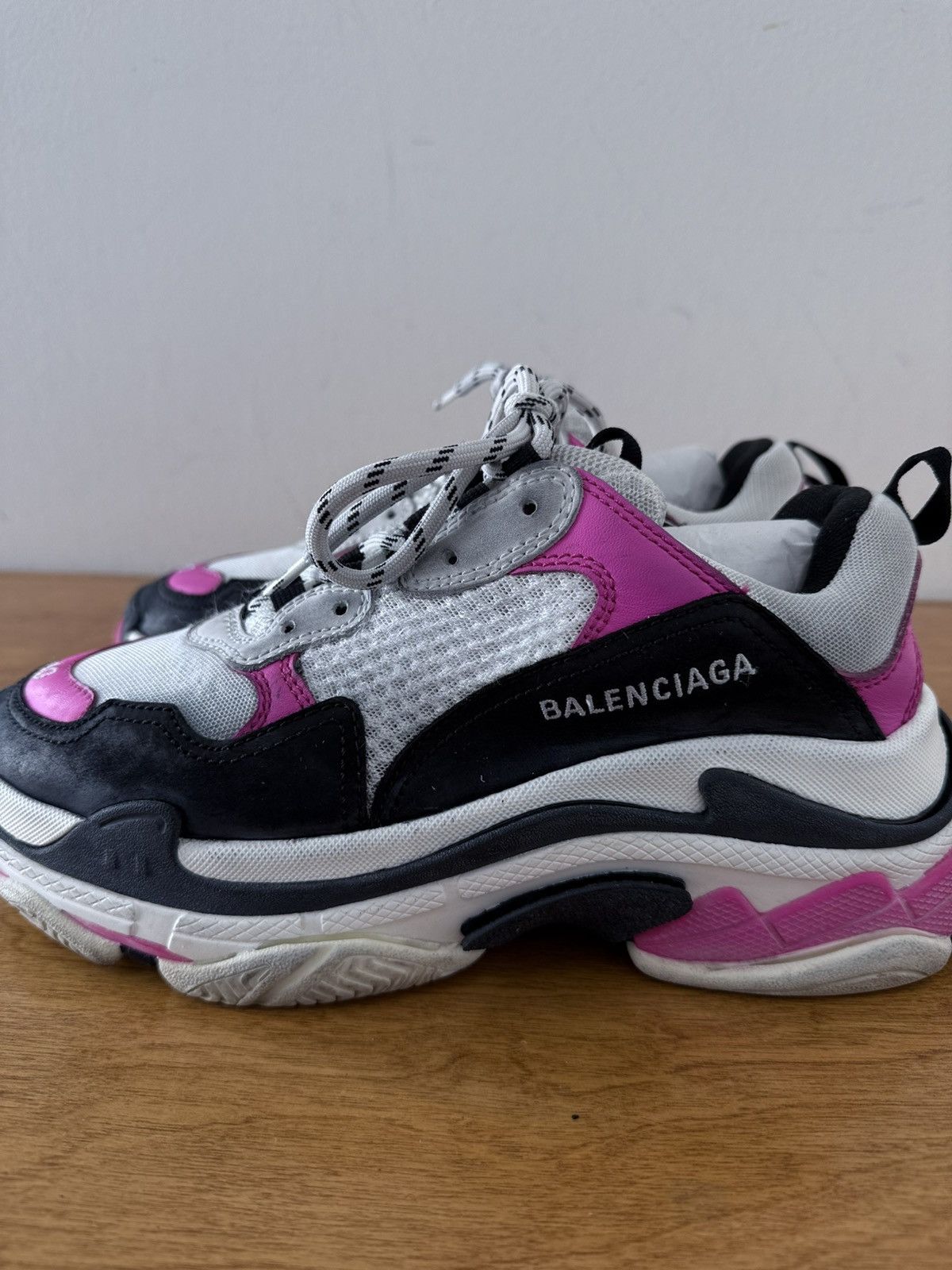 Balenciaga Balenciaga Triple S Pink Black White - EU 40 - Gently Worn Size US 10 / IT 40 - 6 Thumbnail