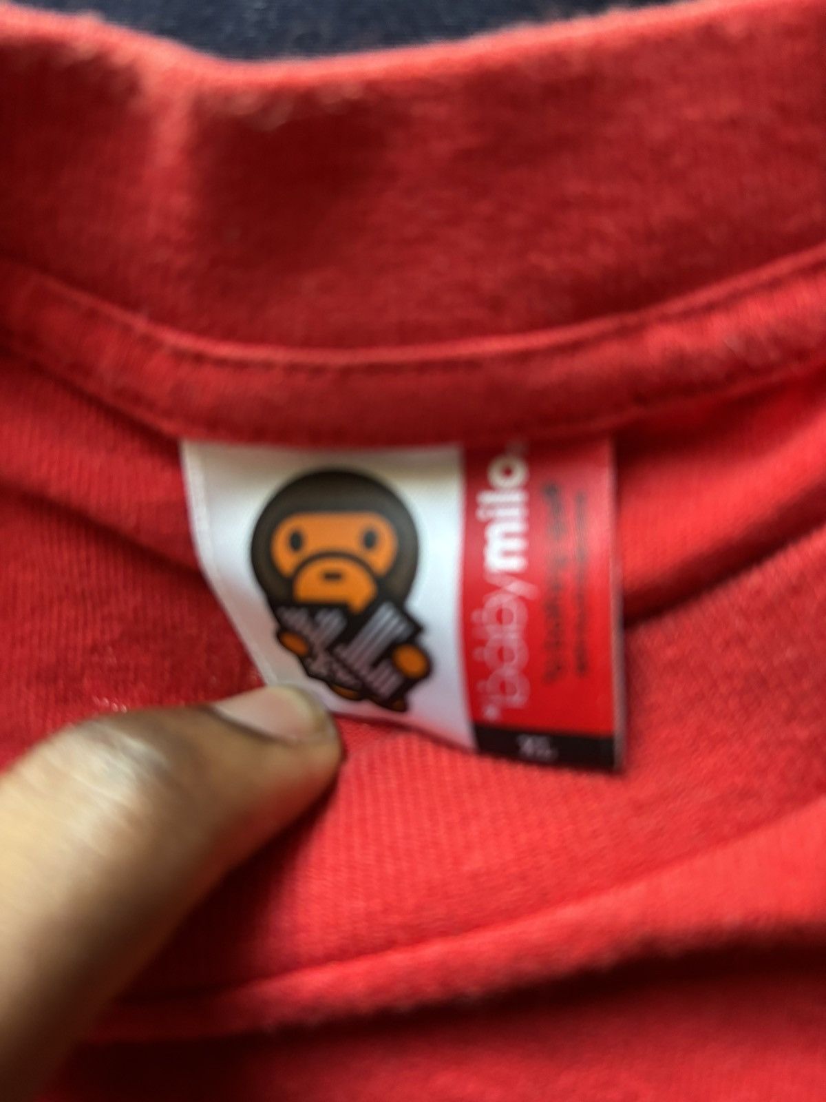 Bape Bape baby milo face tee red and green Size US XL / EU 56 / 4 - 3 Thumbnail