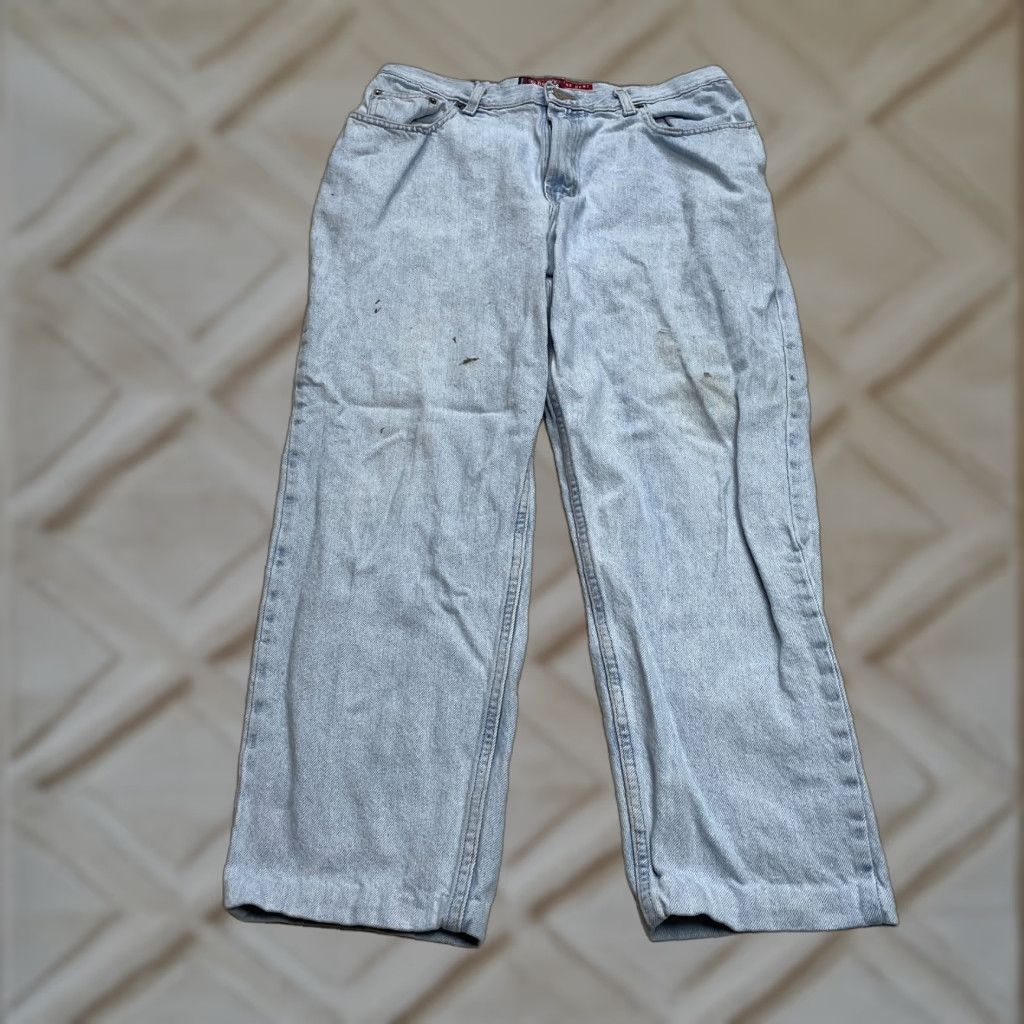 Old Navy Old Navy Jeans Womens 34x26 Denim Light Wash Straight Relaxed High Rise Blue Size 24" / US 00 / IT 34 - 1 Thumbnail