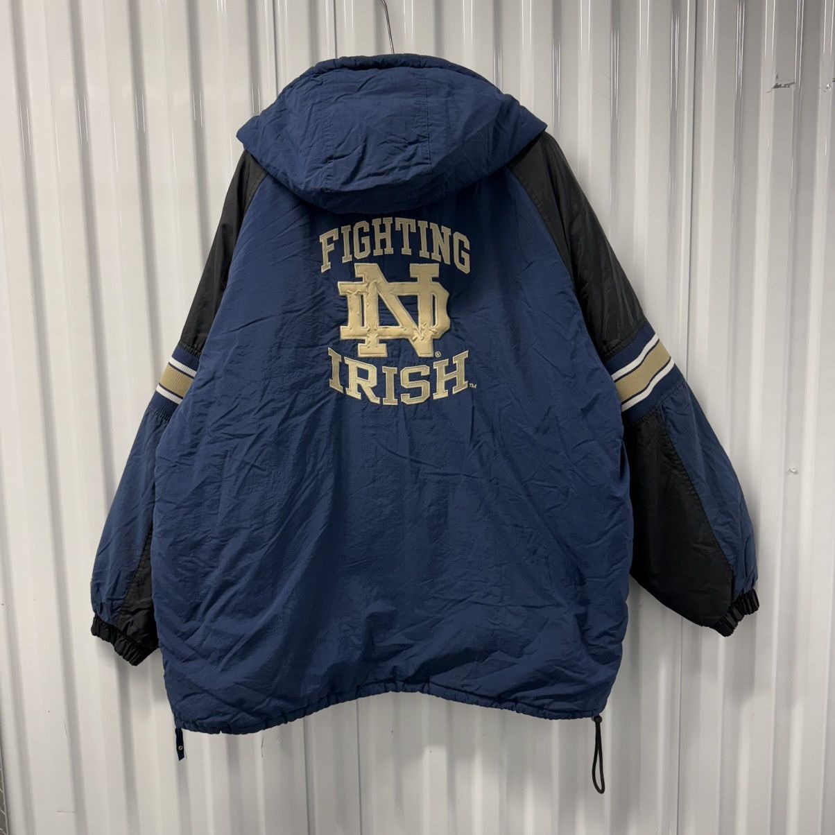 NCAA × Starter × Vintage RARE Vintage 90s Notre Dame Starter Jacket Size US XXL / EU 58 / 5 - 10 Thumbnail