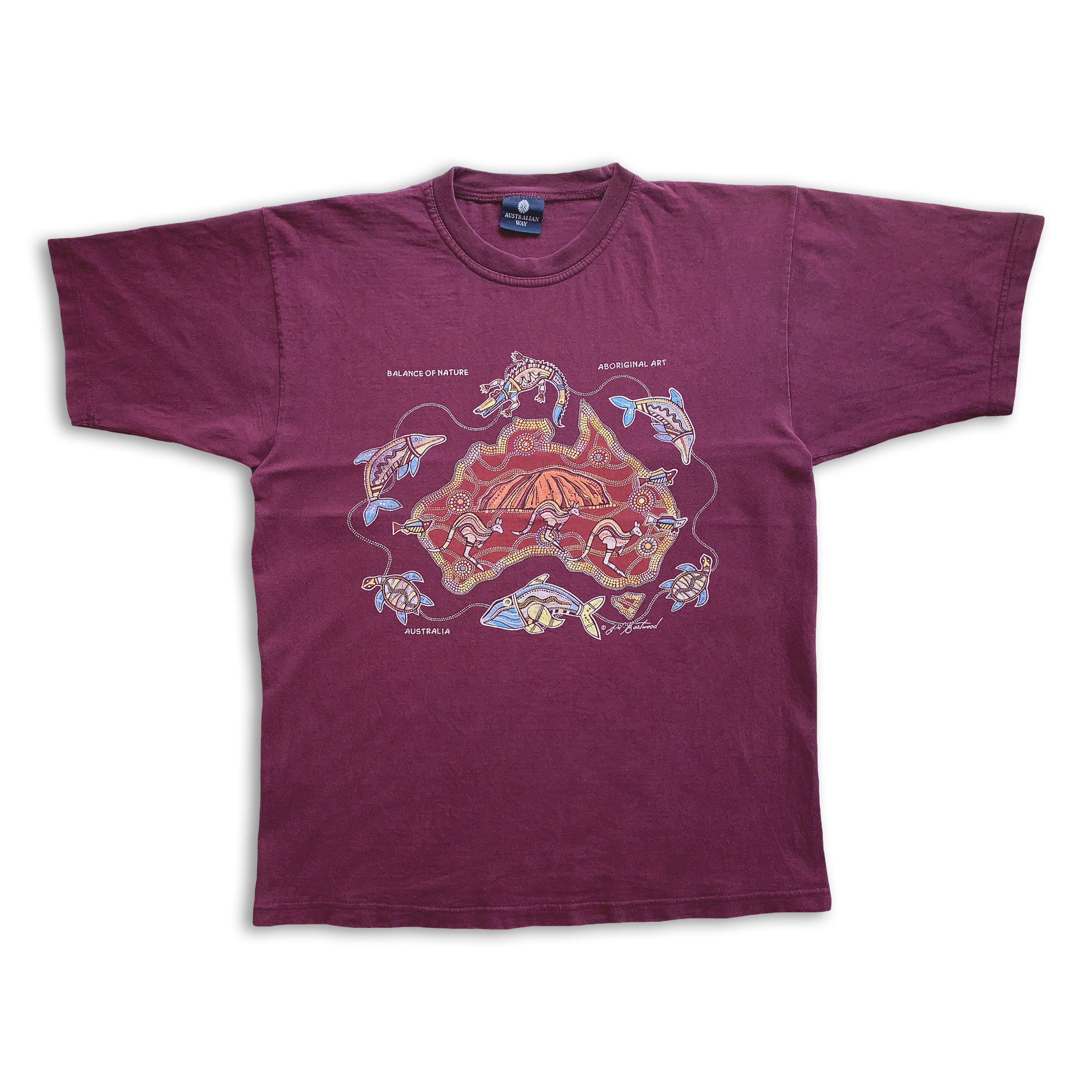 Other Y2K AUSTRALIA T Shirt JW Eastwood Aboriginal Art Tee Mozaic Size US M / EU 48-50 / 2 - 2 Thumbnail