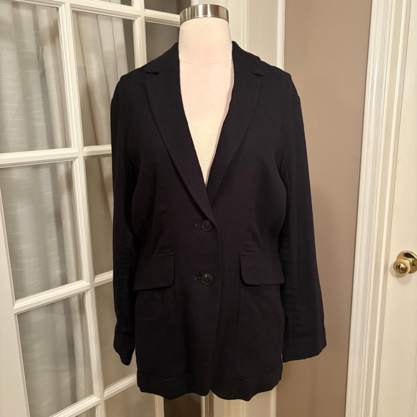Madewell Madewell Women’s Linen Blend Blazer Jacket Black Small NWT Size S / US 4 / IT 40 - 1 Thumbnail