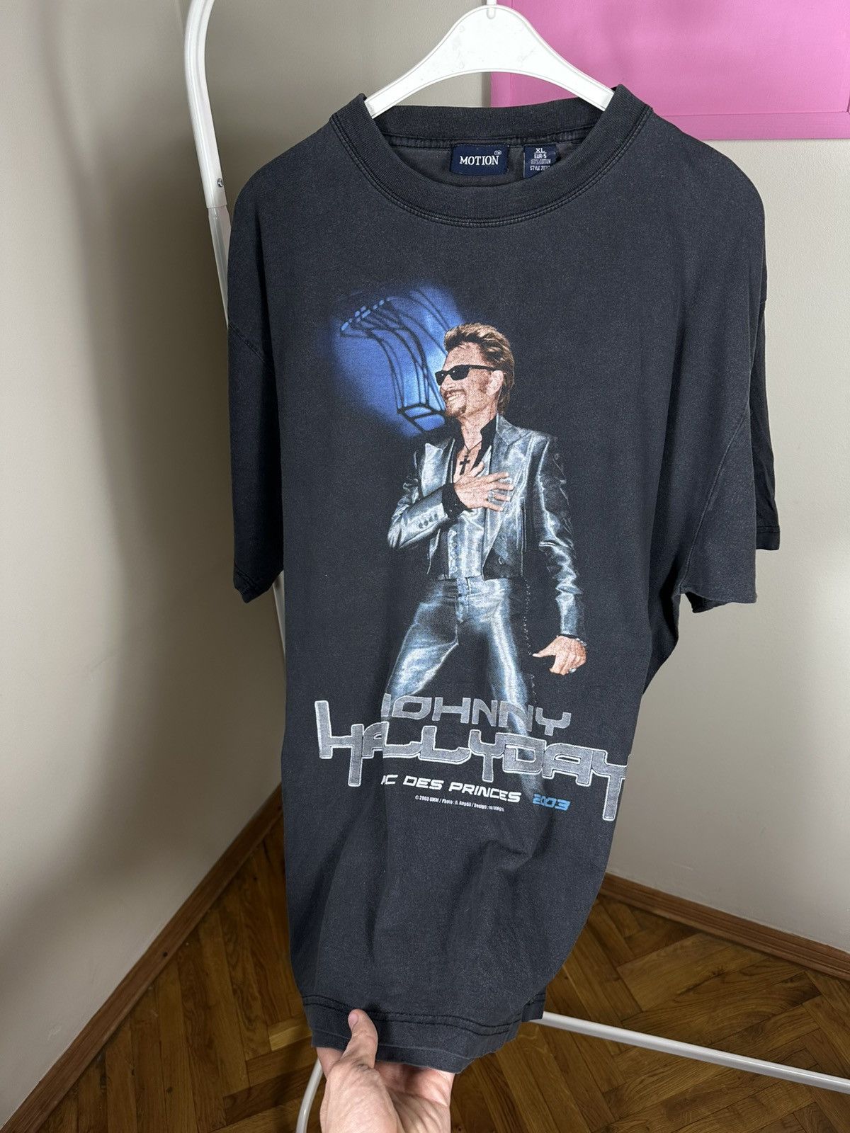 Vintage Rare Johny Hallyday 2003 Vintage T Shirt Size US XL / EU 56 / 4 - 6 Thumbnail