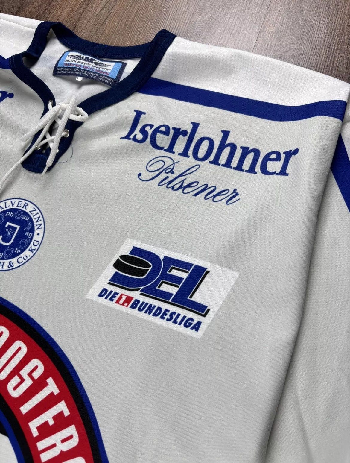 NHL × Vintage Balver Zinn 2004 Hockey Jersey Metzen Munchen Size XL Size US XL / EU 56 / 4 - 4 Thumbnail