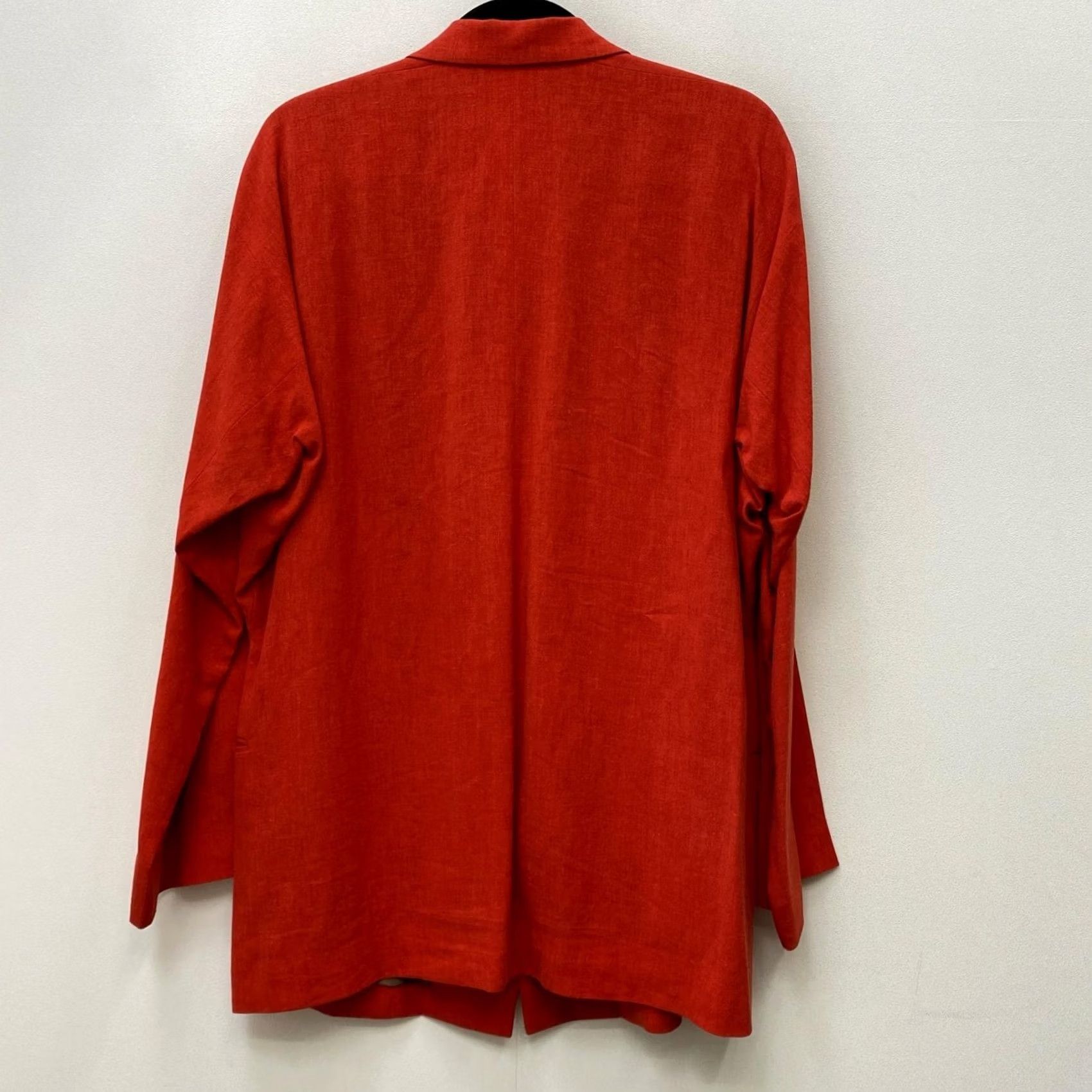 Issey Miyake ISSEY MIYAKE Tailored Jacket Red Men's Linen-blend One Size Size US M / EU 48-50 / 2 - 2 Thumbnail