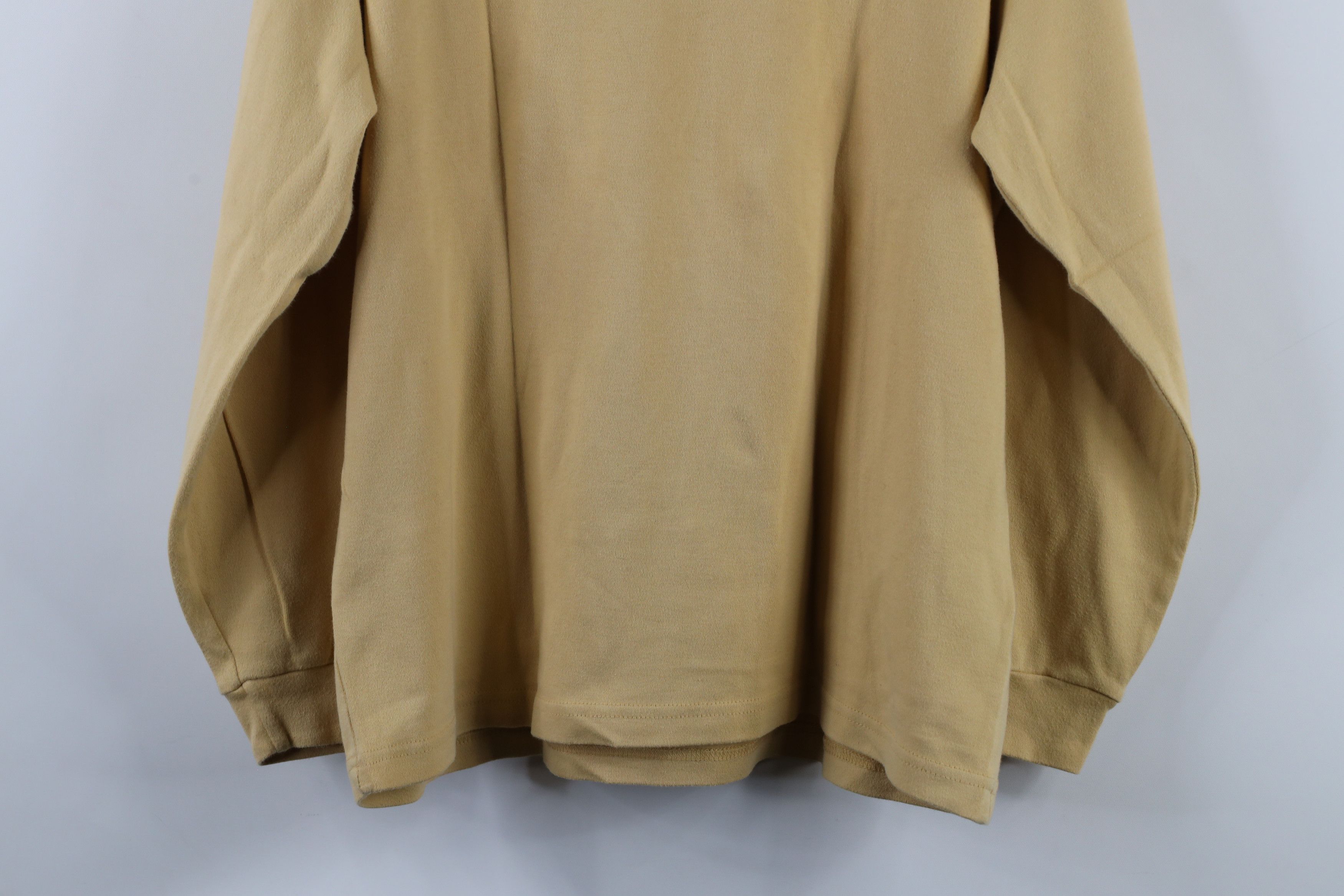 Vintage × Woolrich Woolen Mills Vintage 90s Woolrich Long Sleeve Mock Neck T-Shirt Yellow Size M / US 6-8 / IT 42-44 - 9 Thumbnail