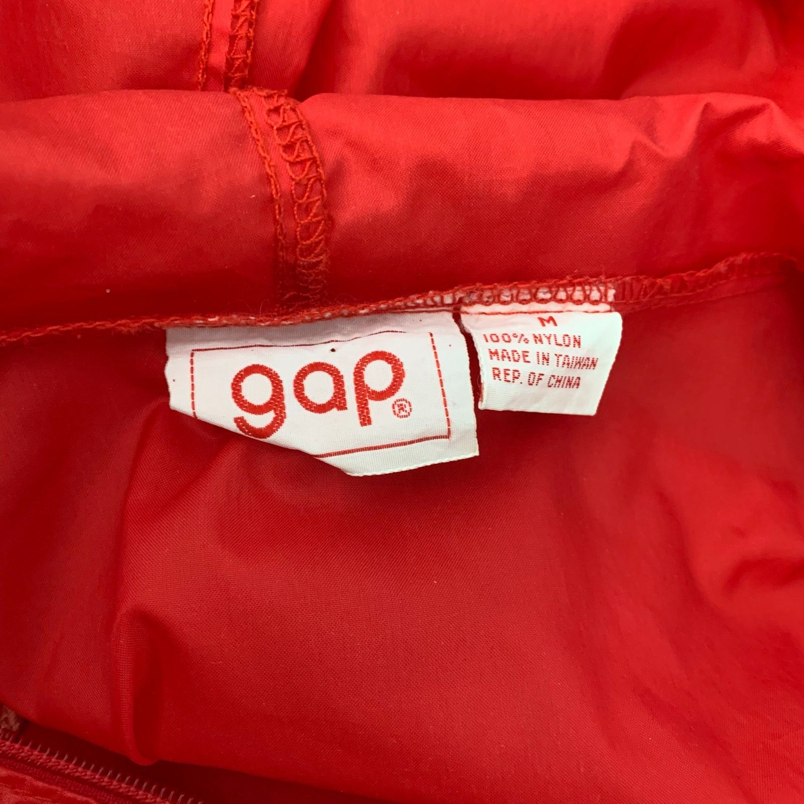 Gap Vintage 1980s Gap Red Windbreaker Poncho Size US M / EU 48-50 / 2 - 6 Thumbnail