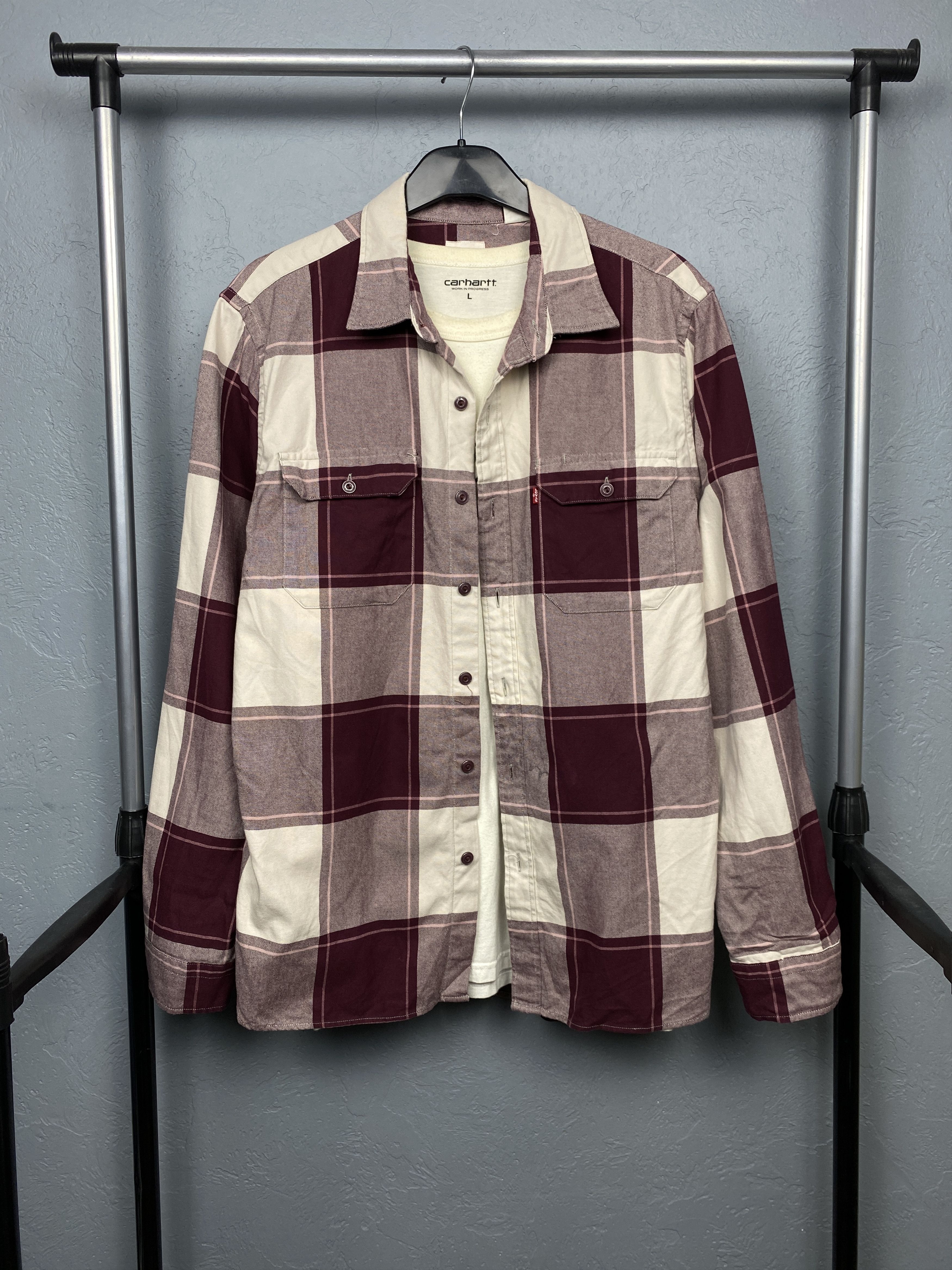 Flannel × Levi's × Levi's Vintage Clothing Levi's Vintage Mens Flannel Plaid Shirt Y2K Size US L / EU 52-54 / 3 - 1 Thumbnail