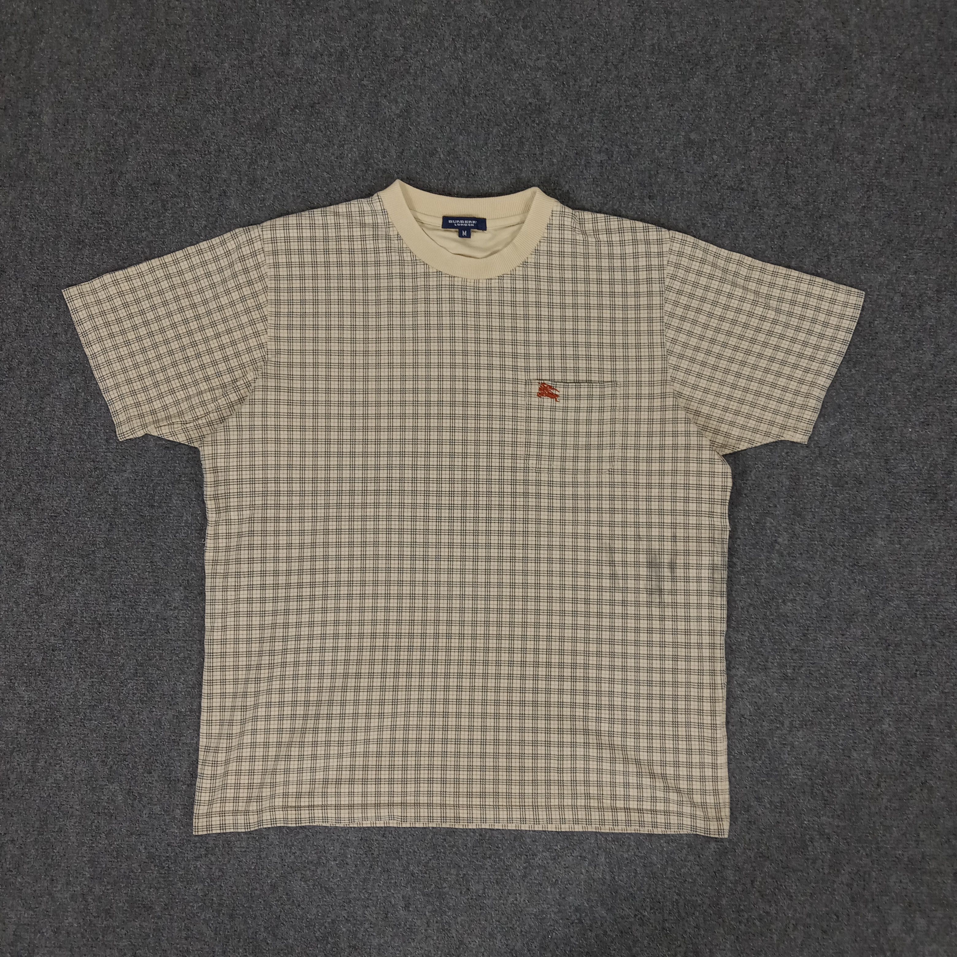 Burberry × Vintage Burberry London Nova Check Tshirt Size US L / EU 52-54 / 3 - 1 Thumbnail