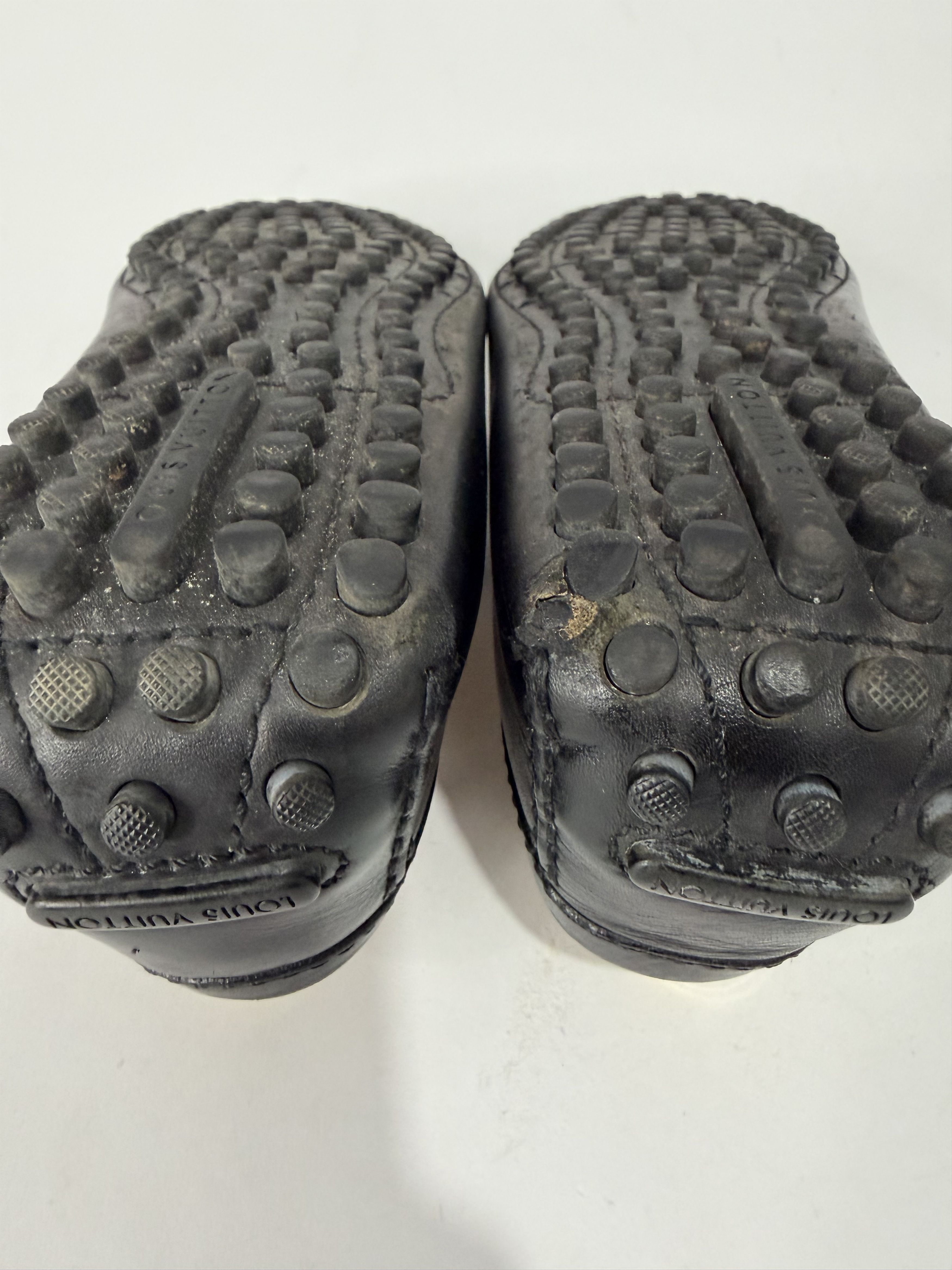 Louis Vuitton LLouis Vuitton Black Leather Hockenheim Loafers Size US 9 / EU 42 - 10 Thumbnail
