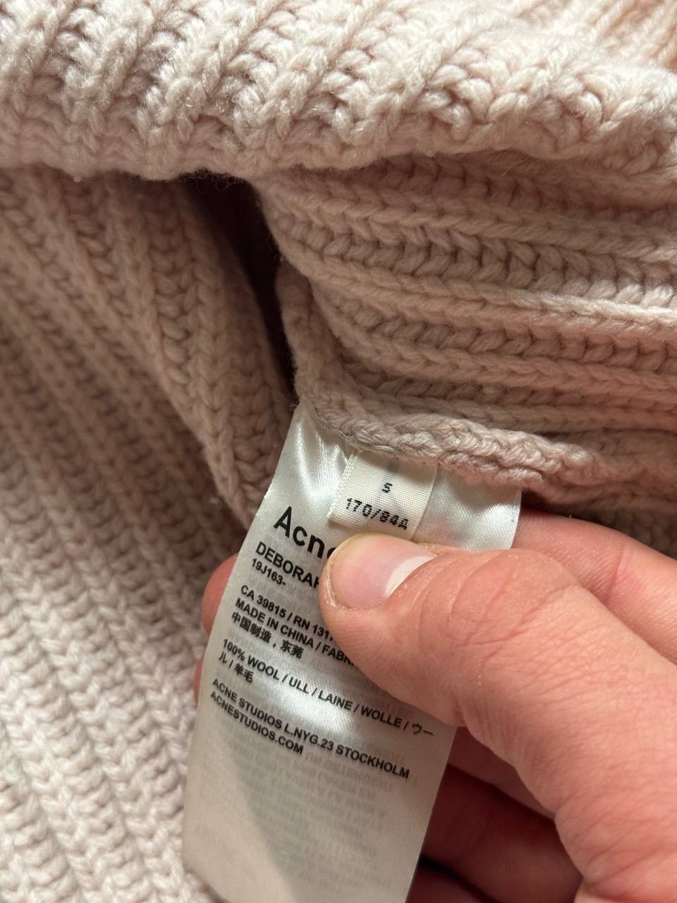 Acne Studios Acne Studios Deborah Sweater Wool bluza Jumper Size XS / US 0-2 / IT 36-38 - 3 Thumbnail