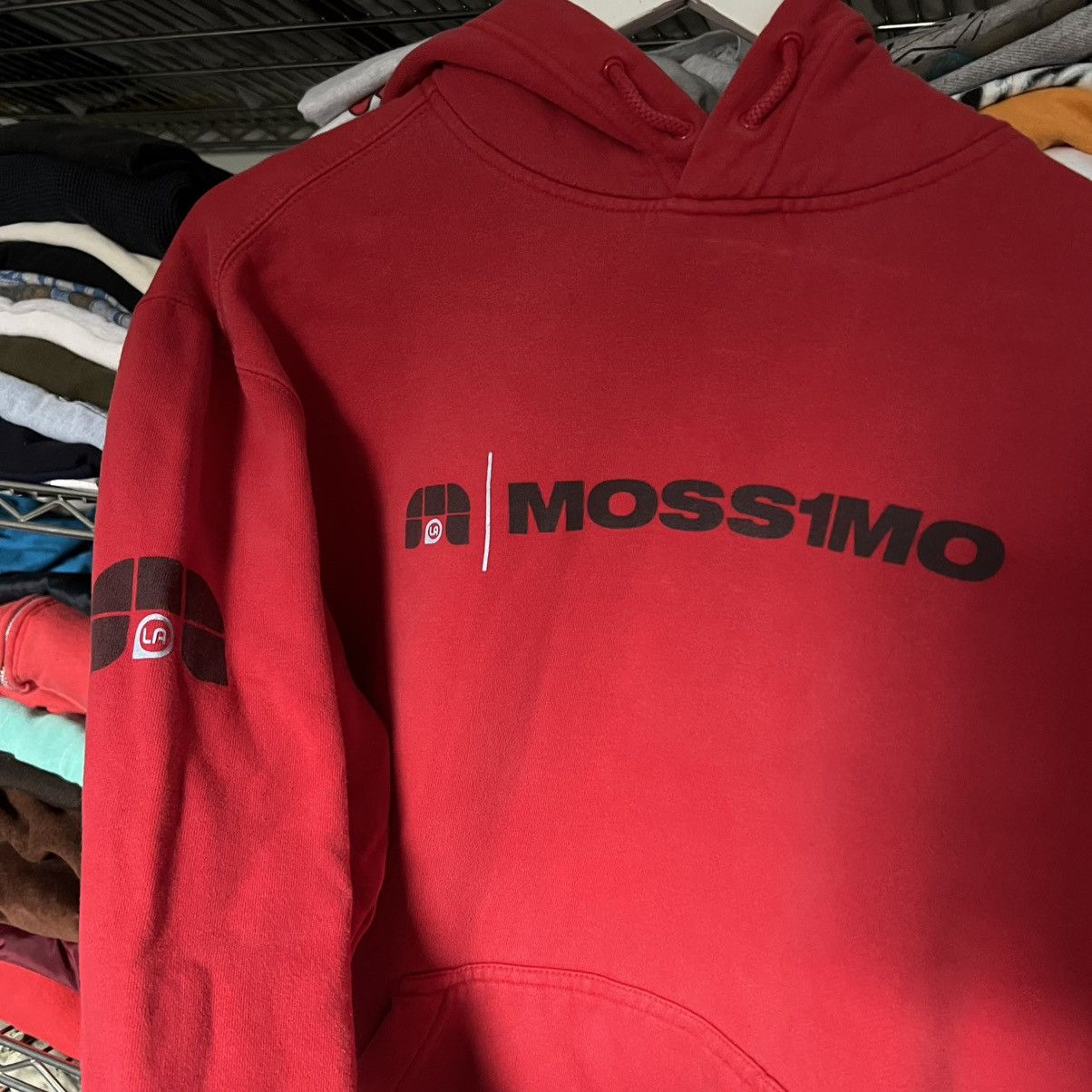 Mossimo × Vintage 2000s Mossimo Logo Pullover Hoodie Size US M / EU 48-50 / 2 - 2 Thumbnail