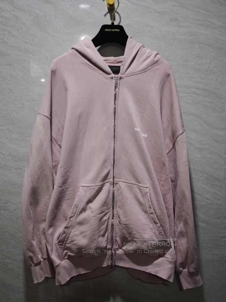 Balenciaga Balenciaga Pink Hooded Sweater Size US M / EU 48-50 / 2 - 1 Thumbnail
