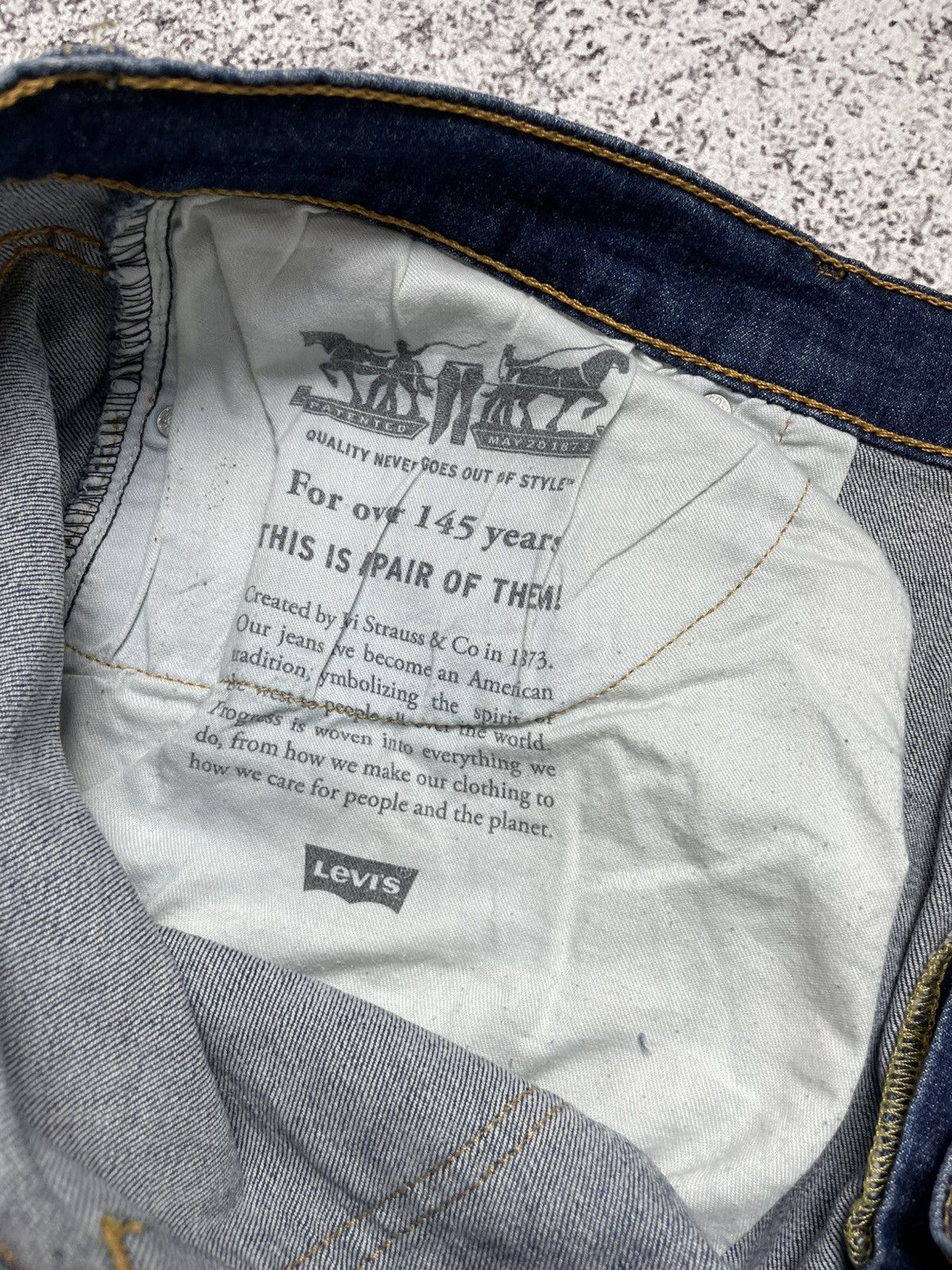 Levi's Levi’s 559 Faded Accent Dark Blue Washed Jeans Size US 41 - 6 Thumbnail