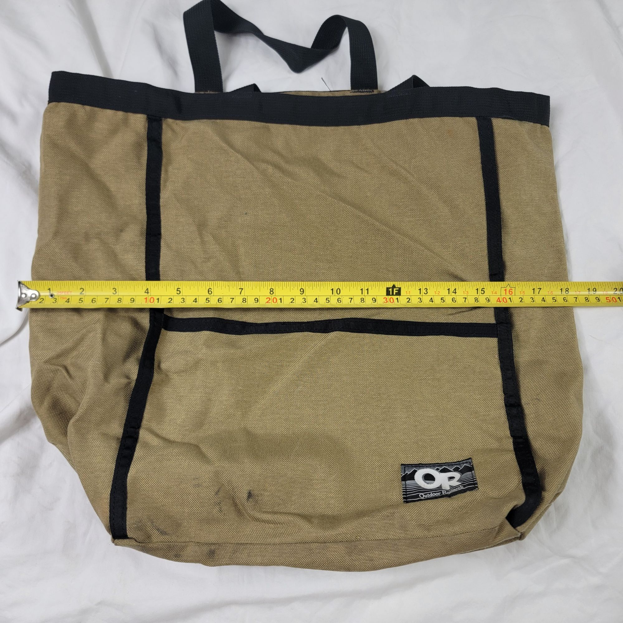 Outdoor Research Outdoor Research Canvas Tan Black Tote Bag With Handles Trav Size ONE SIZE - 8 Thumbnail