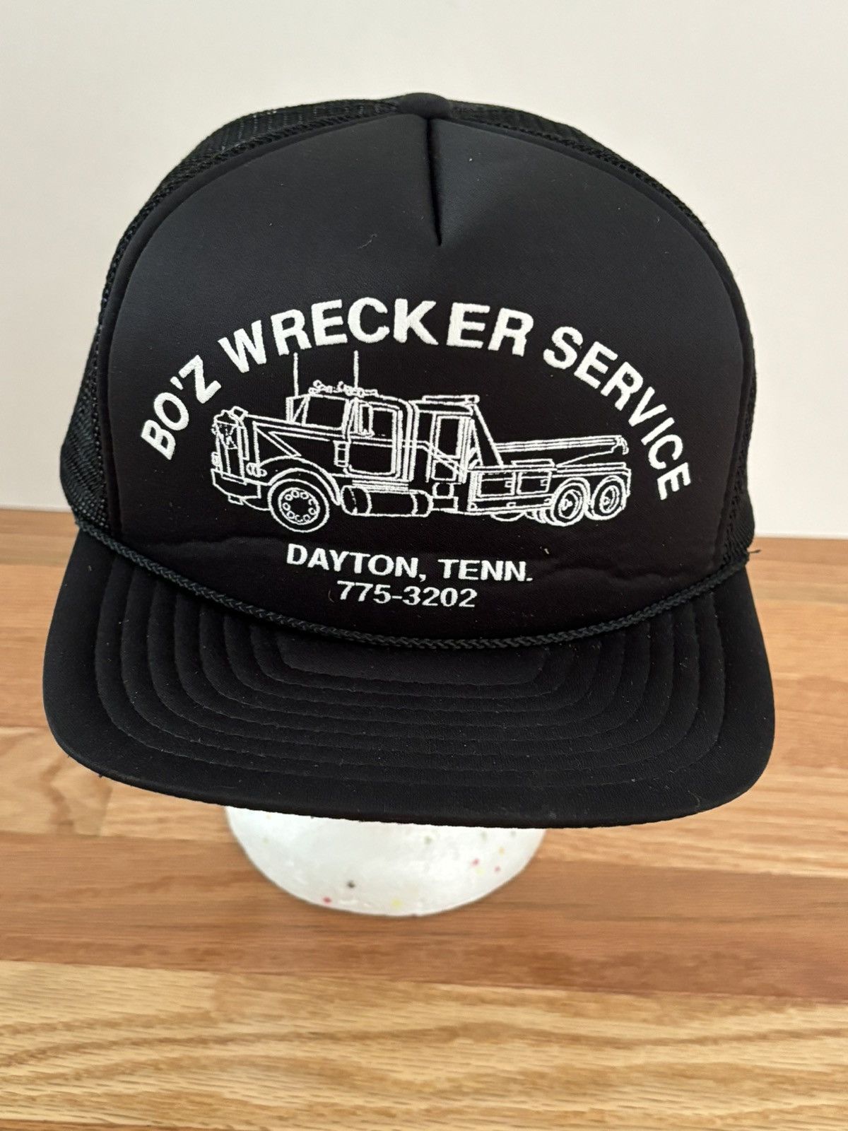 Other BO’Z WRECKER SERVICE VINTAGE MESH TRUCKER CAP in BLACK Size ONE SIZE - 1 Thumbnail