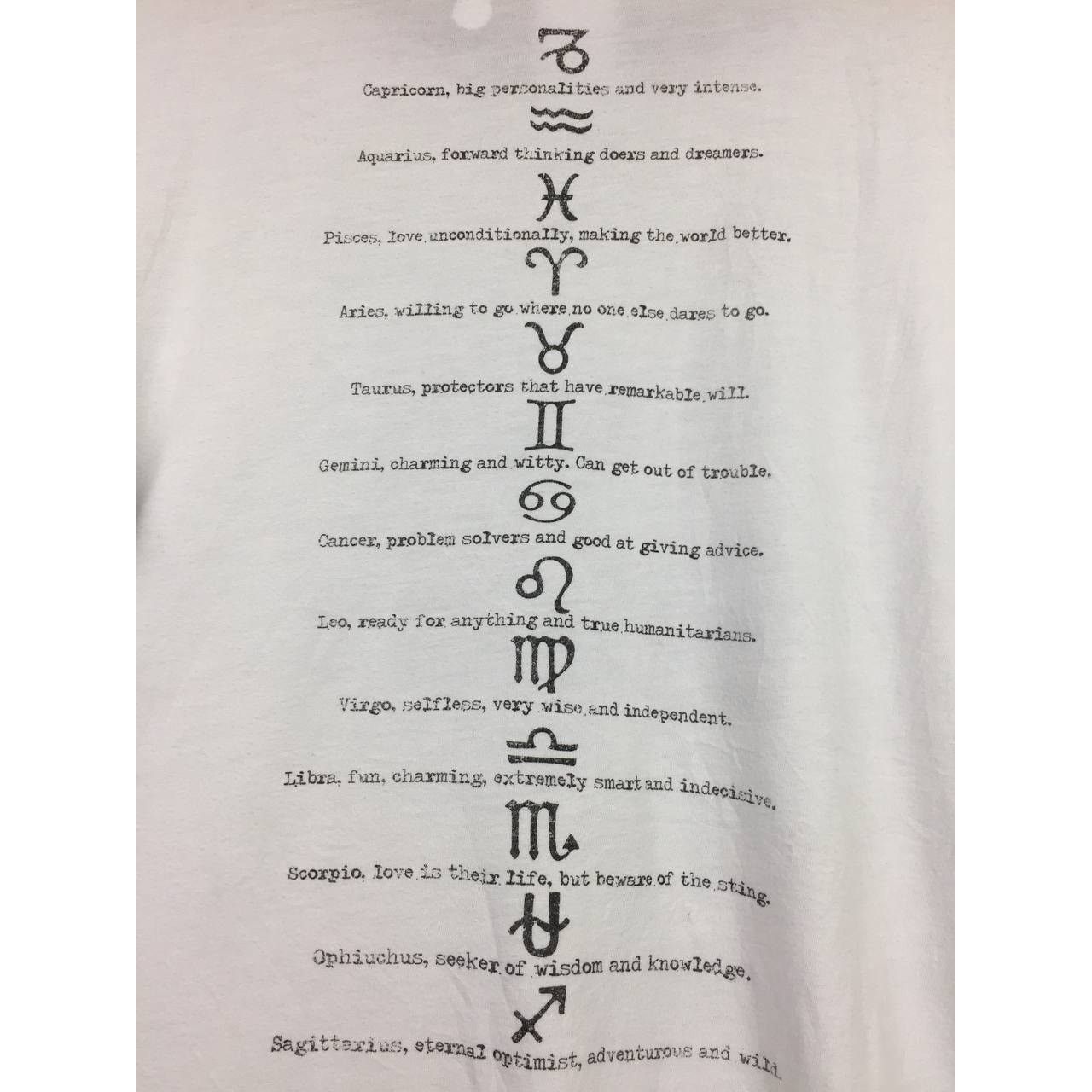 Other Modern Lux What's Your Sign Astrological Zodiac Tee Size XXL / US 16-18 / IT 52-54 - 12 Thumbnail