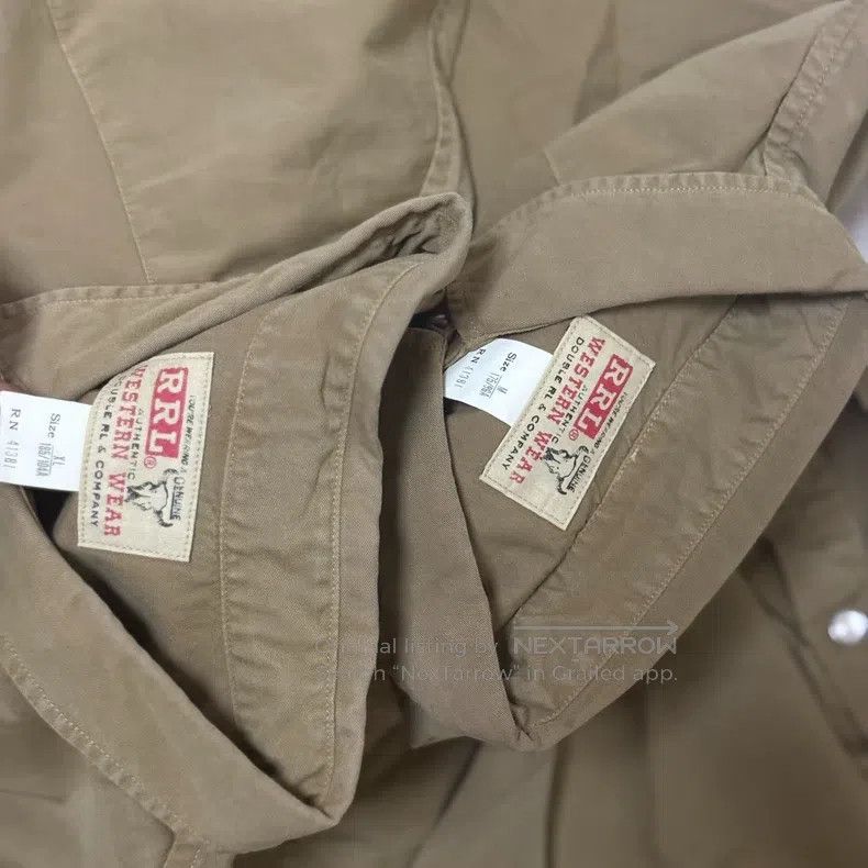 RRL Ralph Lauren RRL Ralph Lauren Old cow head logo card workwear shirt Size US M / EU 48-50 / 2 - 3 Thumbnail