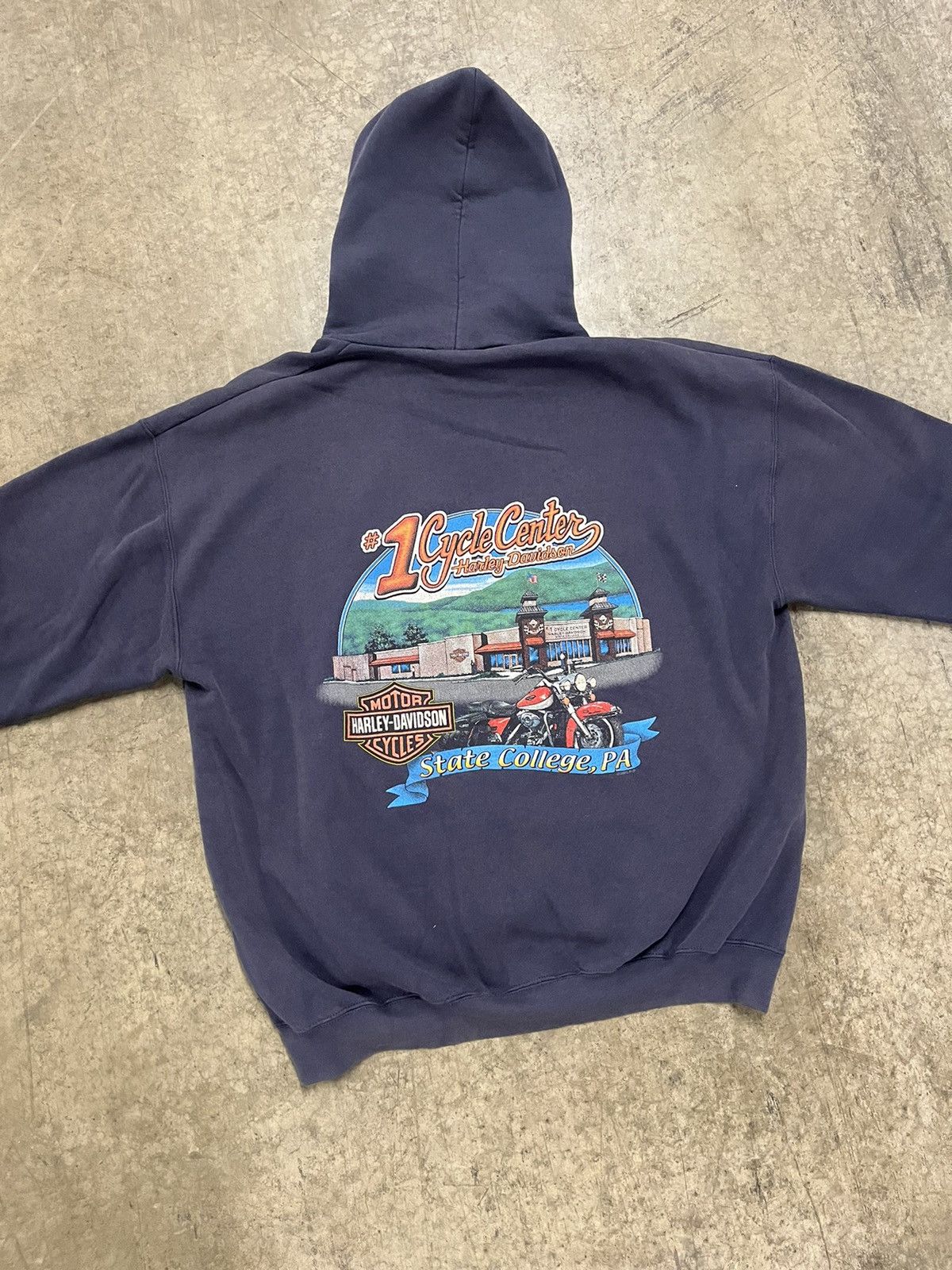 Harley Davidson × Vintage Harley Davidson vintage y2k hoodie hype boxy streetwear Size US L / EU 52-54 / 3 - 6 Thumbnail