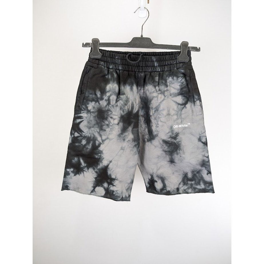 Off-White o1rshd1 Diag Tie Dye Sweatshorts in Warm Grey White Size US 30 / EU 46 - 6 Thumbnail