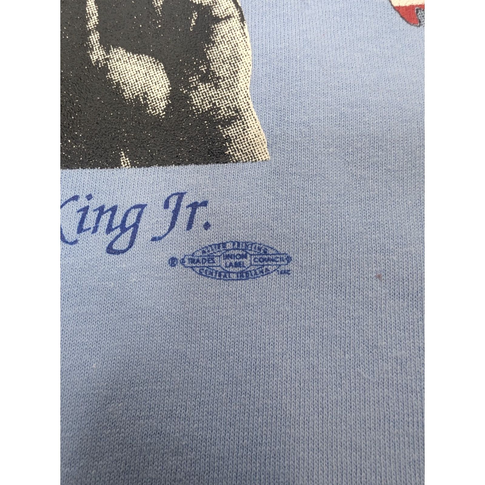 Vintage VINTAGE Murina T-Shirt - APWU American Postal Workers Union MLK LA Logo 80s Cotton Crew Neck Short Sleeve XL Mens Blue Size US XL / EU 56 / 4 - 7 Thumbnail