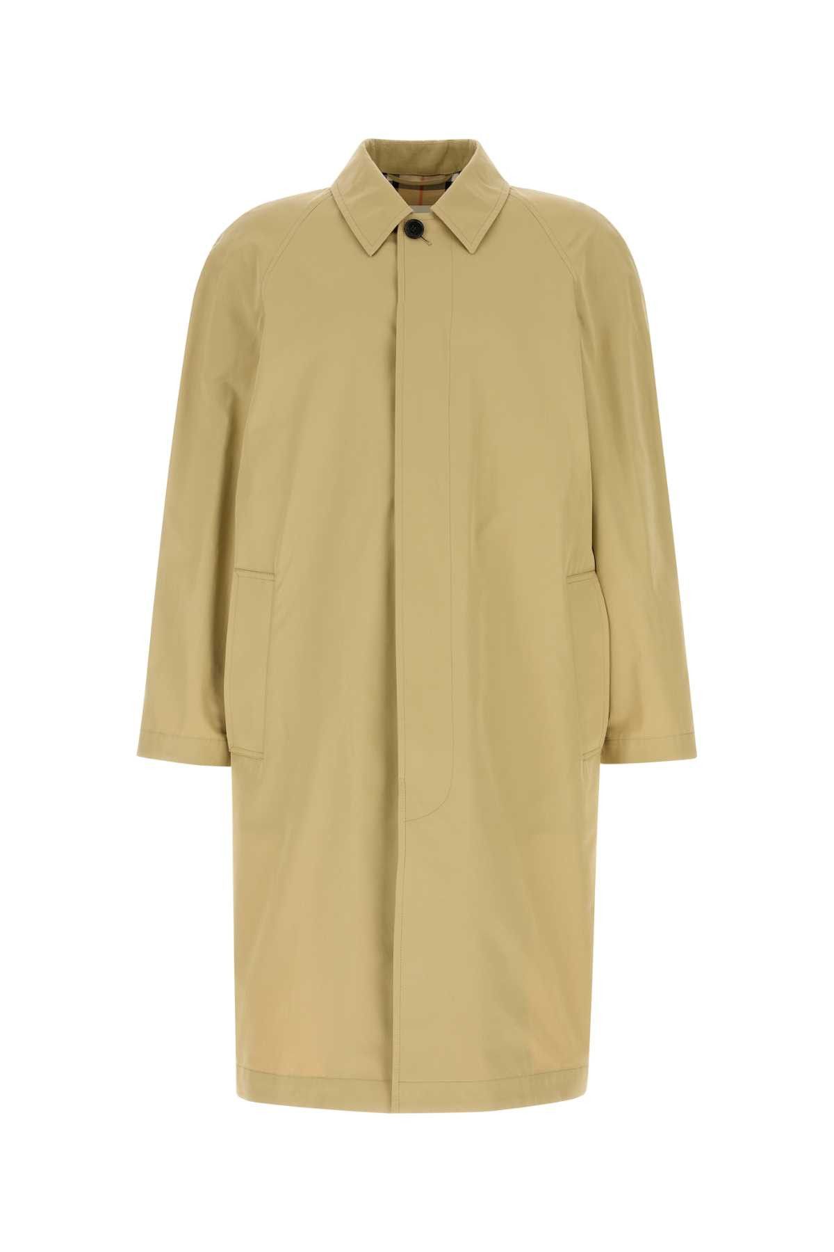 Burberry Beige Cotton Overcoat Size US M / EU 48-50 / 2 - 1 Thumbnail