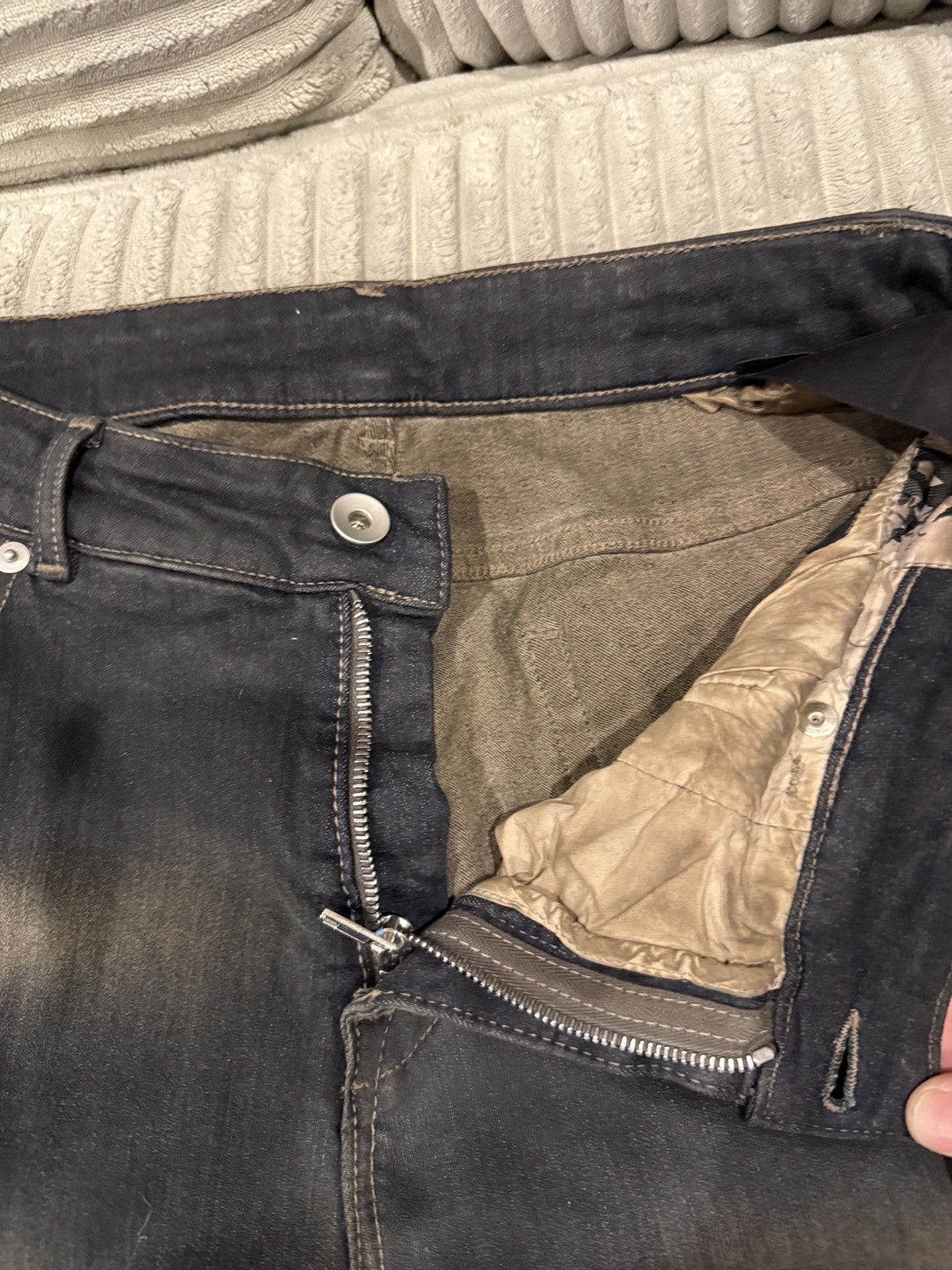 Rick Owens Rick Owens DRKSHDW Luxor Bias Cut Denim Size US 31 - 5 Thumbnail