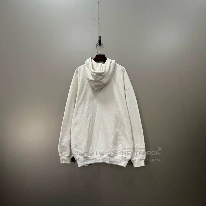 Balenciaga Balenciaga White printed logo hoodie Size US S / EU 44-46 / 1 - 2 Thumbnail