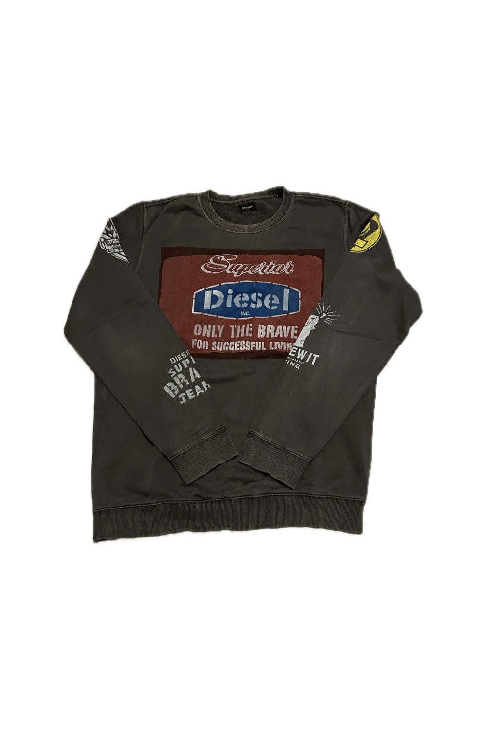 Diesel Diesel brown crewneck Size US L / EU 52-54 / 3 - 1 Thumbnail